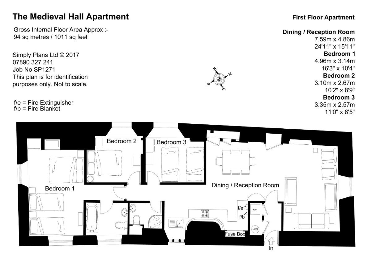 Stroud Vacations - Cotswolds Valleys Accommodation - Medieval Hall - Exclusive use character three bedroom holiday apartment - Property Image 7