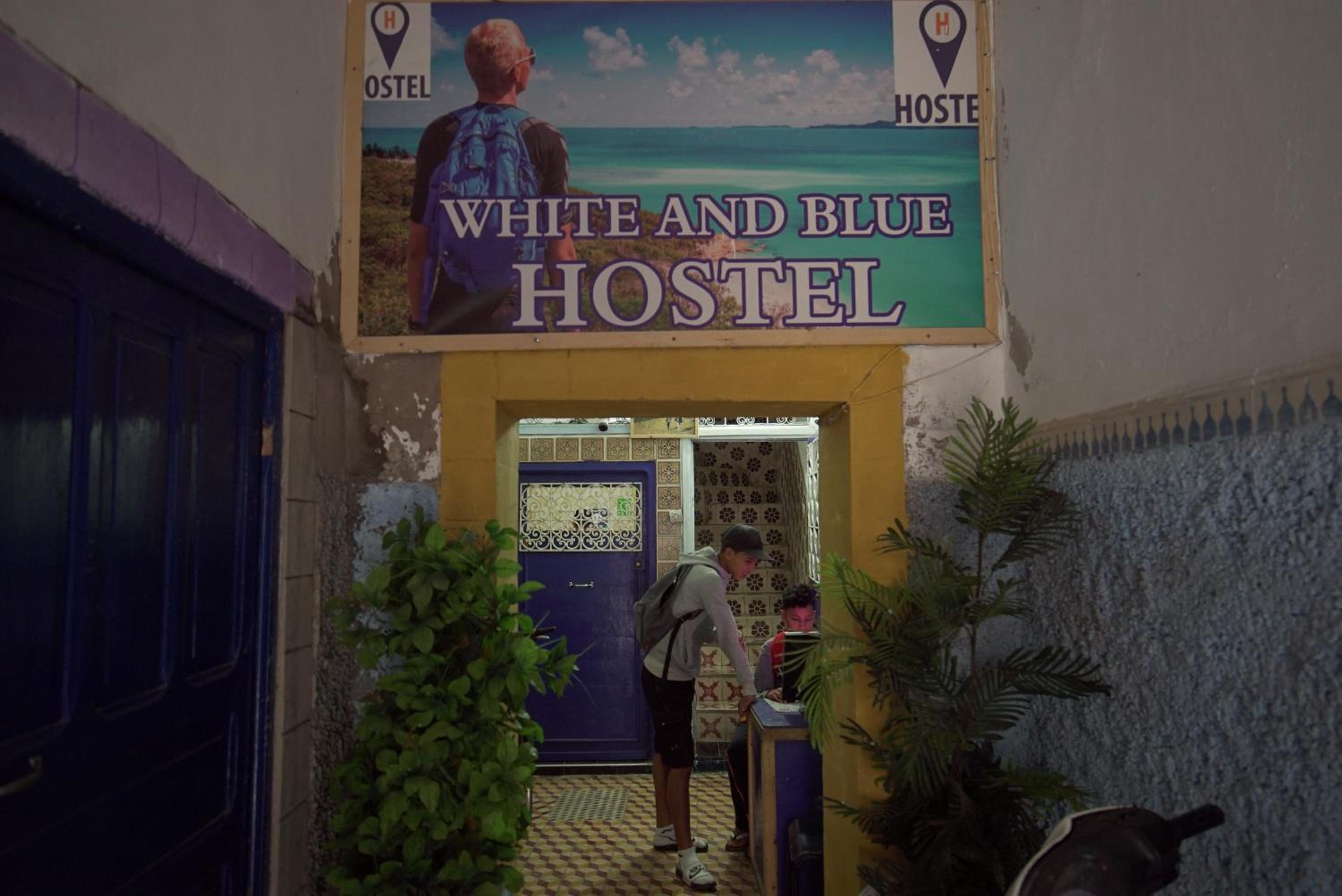 White And Blue