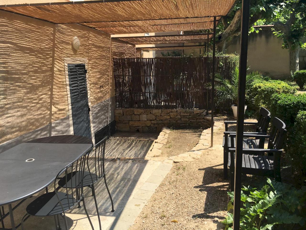 outdoor BBQ area