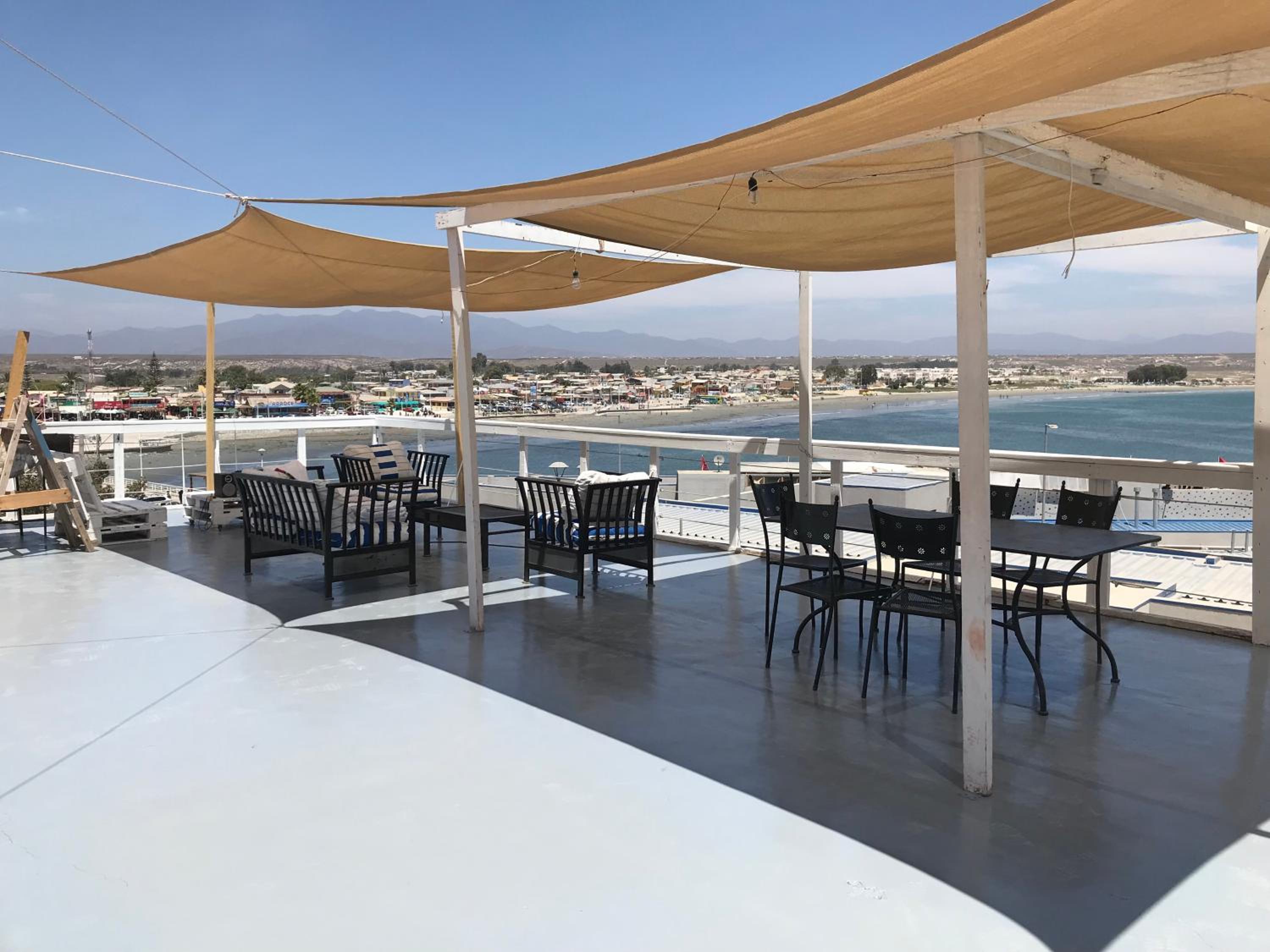 outdoor BBQ area
