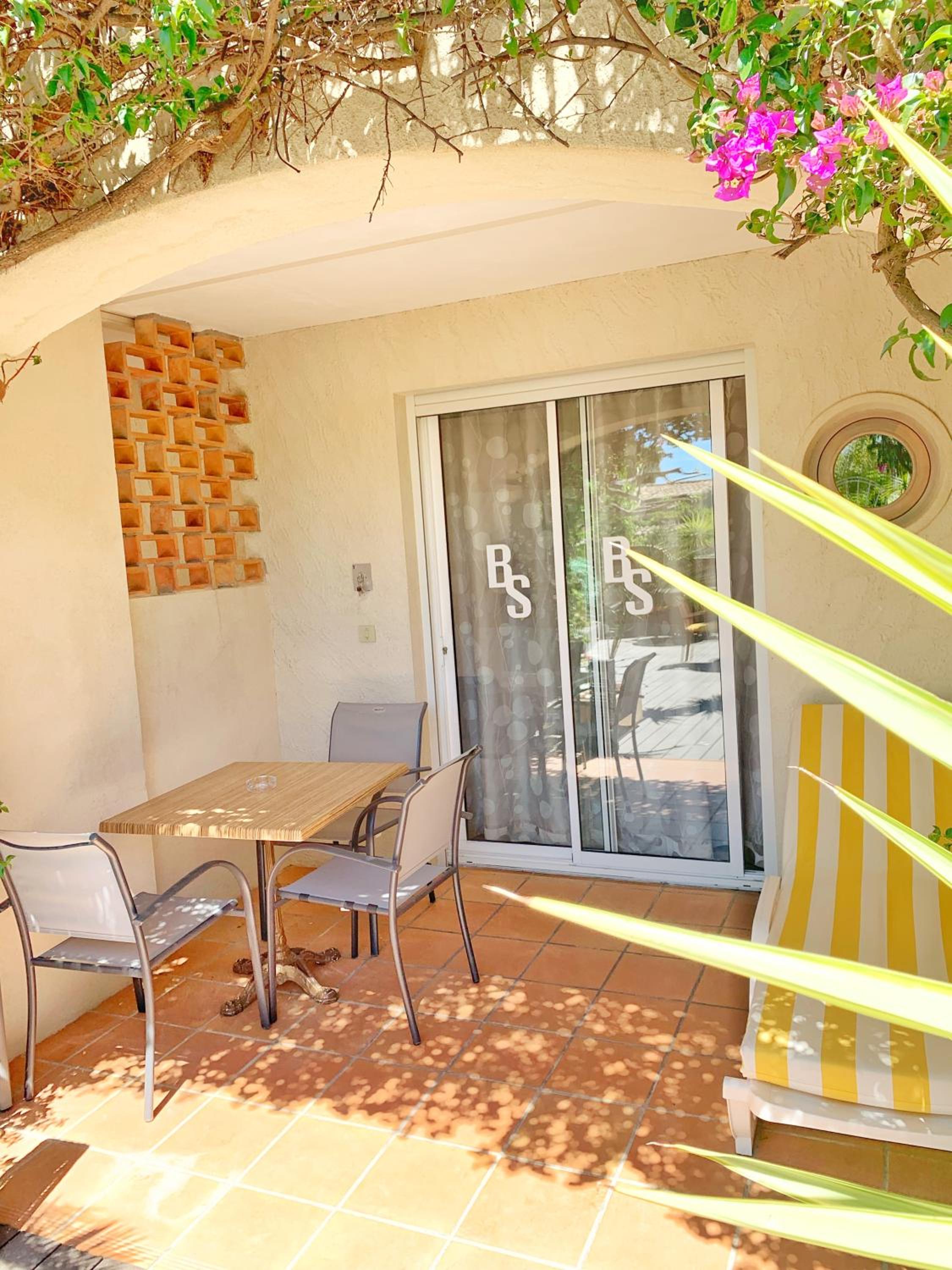 outdoor BBQ area