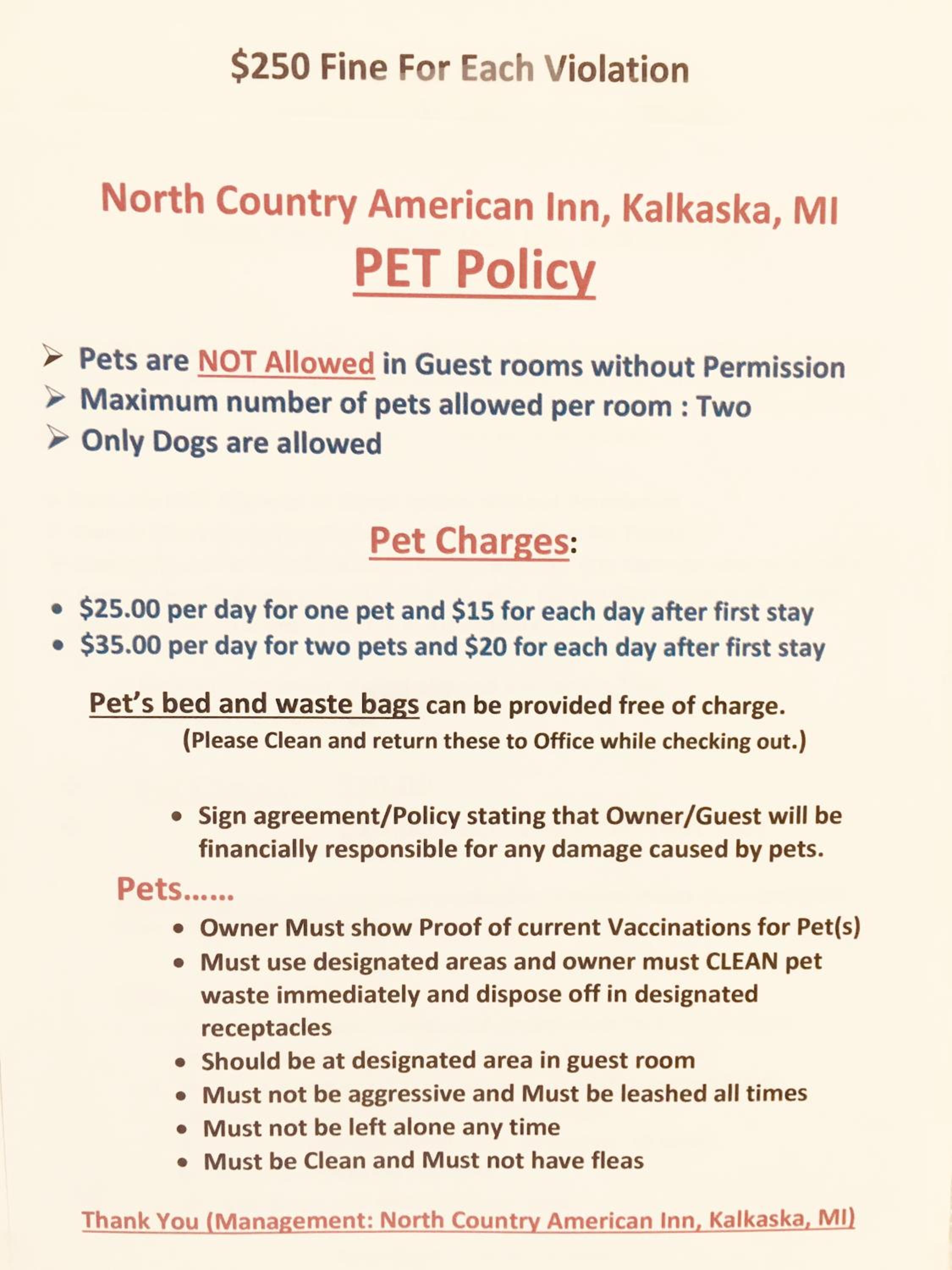 North Country American Inn