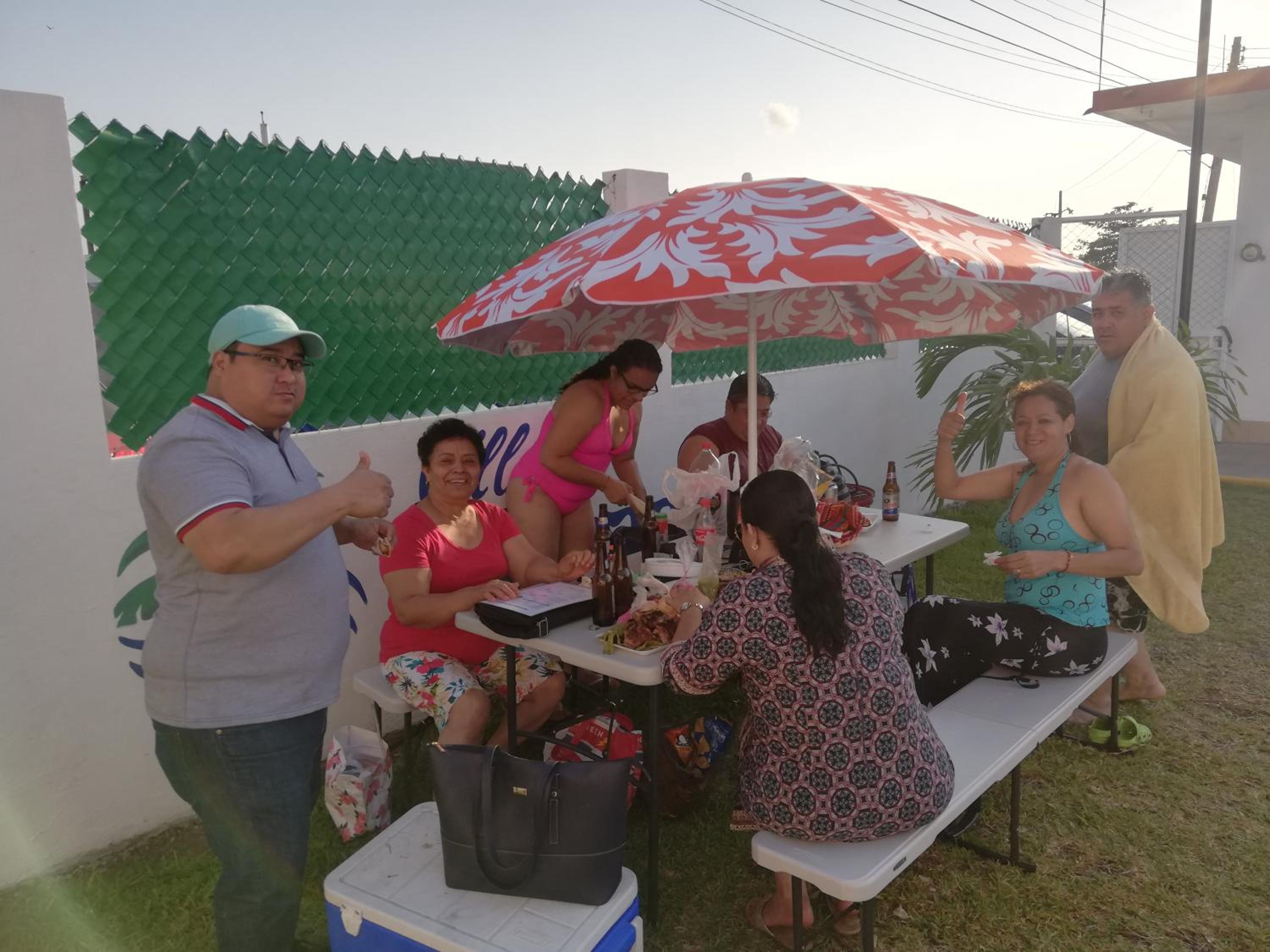 outdoor BBQ area