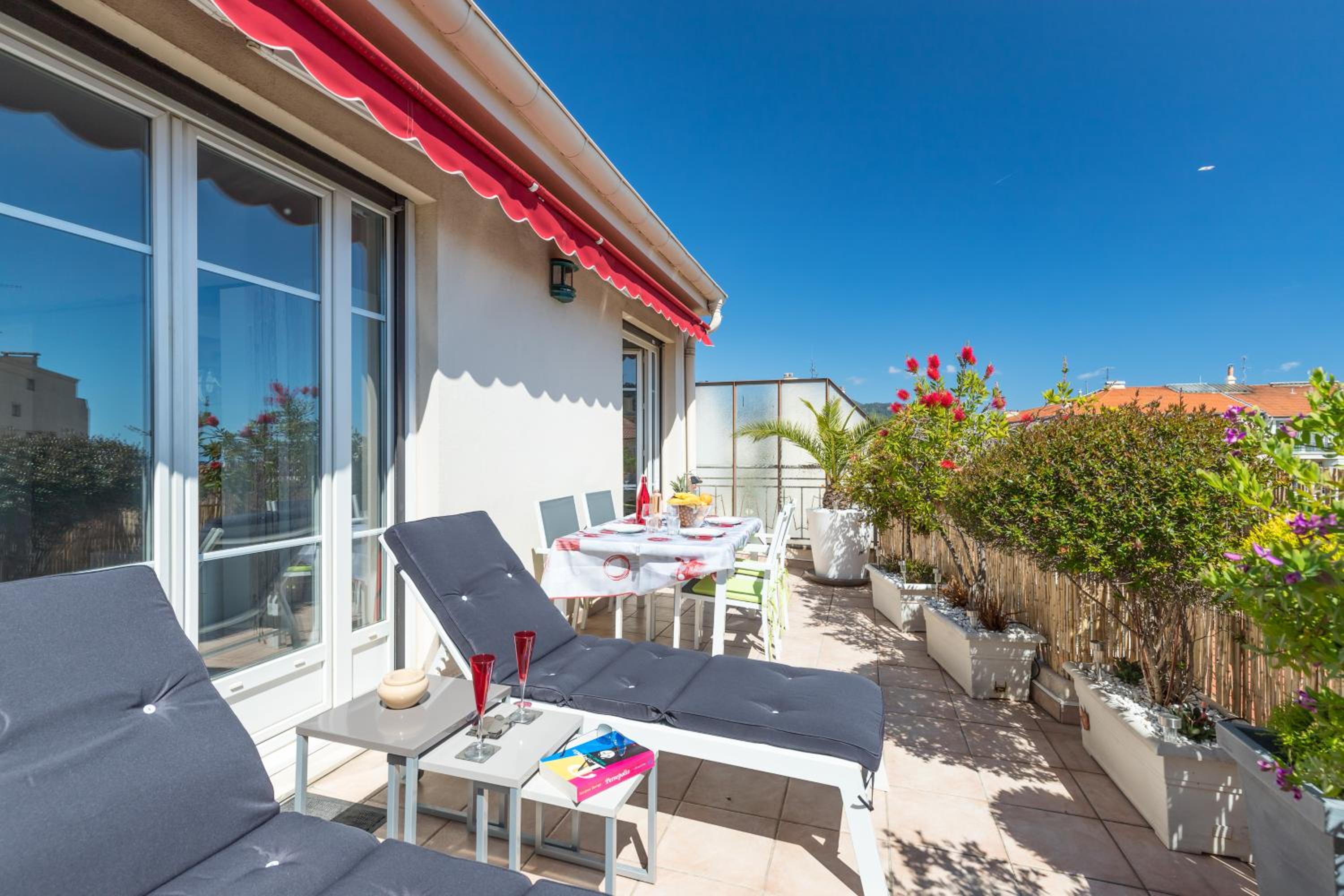 LE MANTEGA - F2 MODERNE,CENTRE VILLE, 2 GRANDES TERRASSES,CLIMATISATION, ASCENSEUR view 4