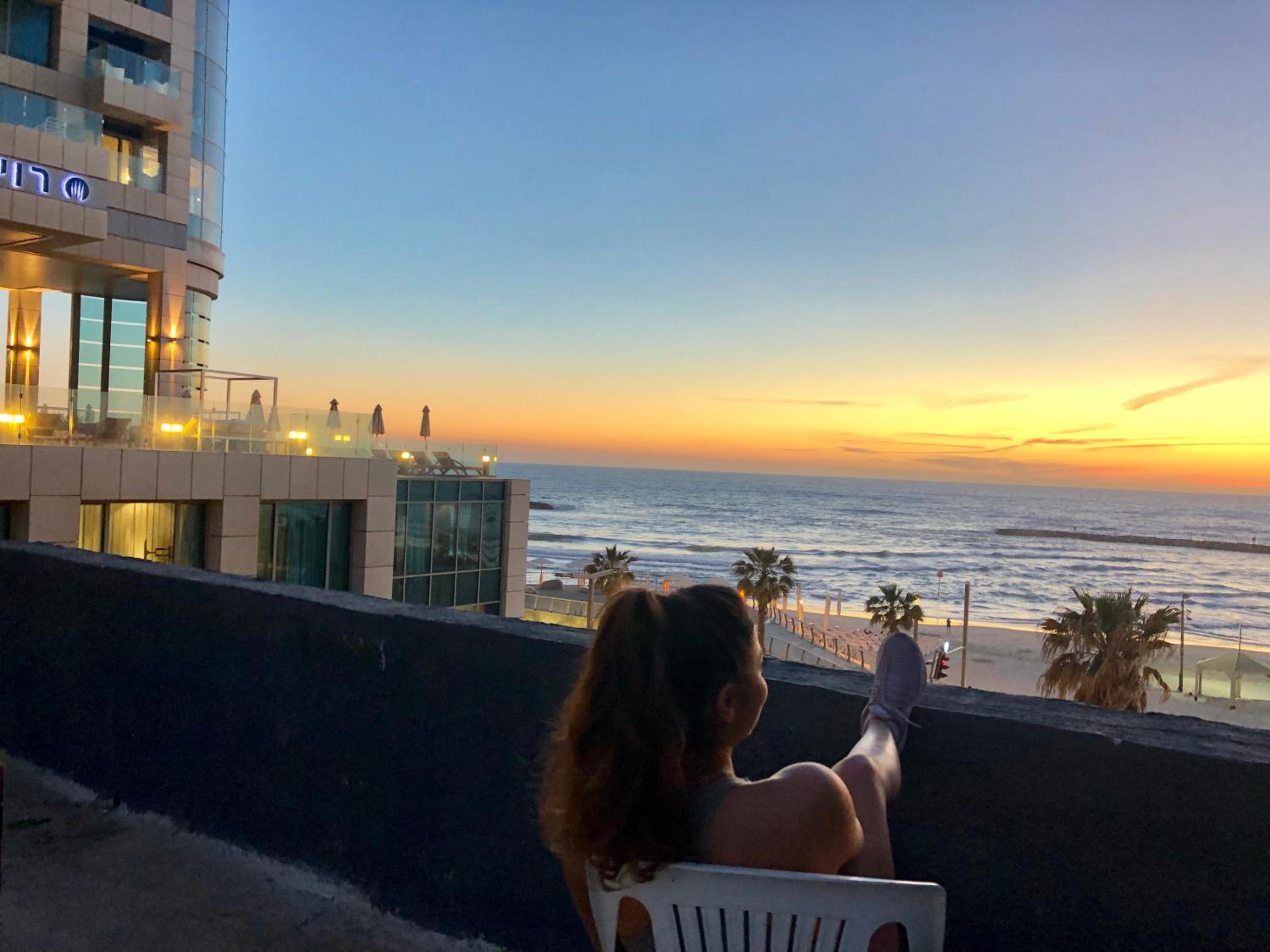 Beach front rooftop apartment