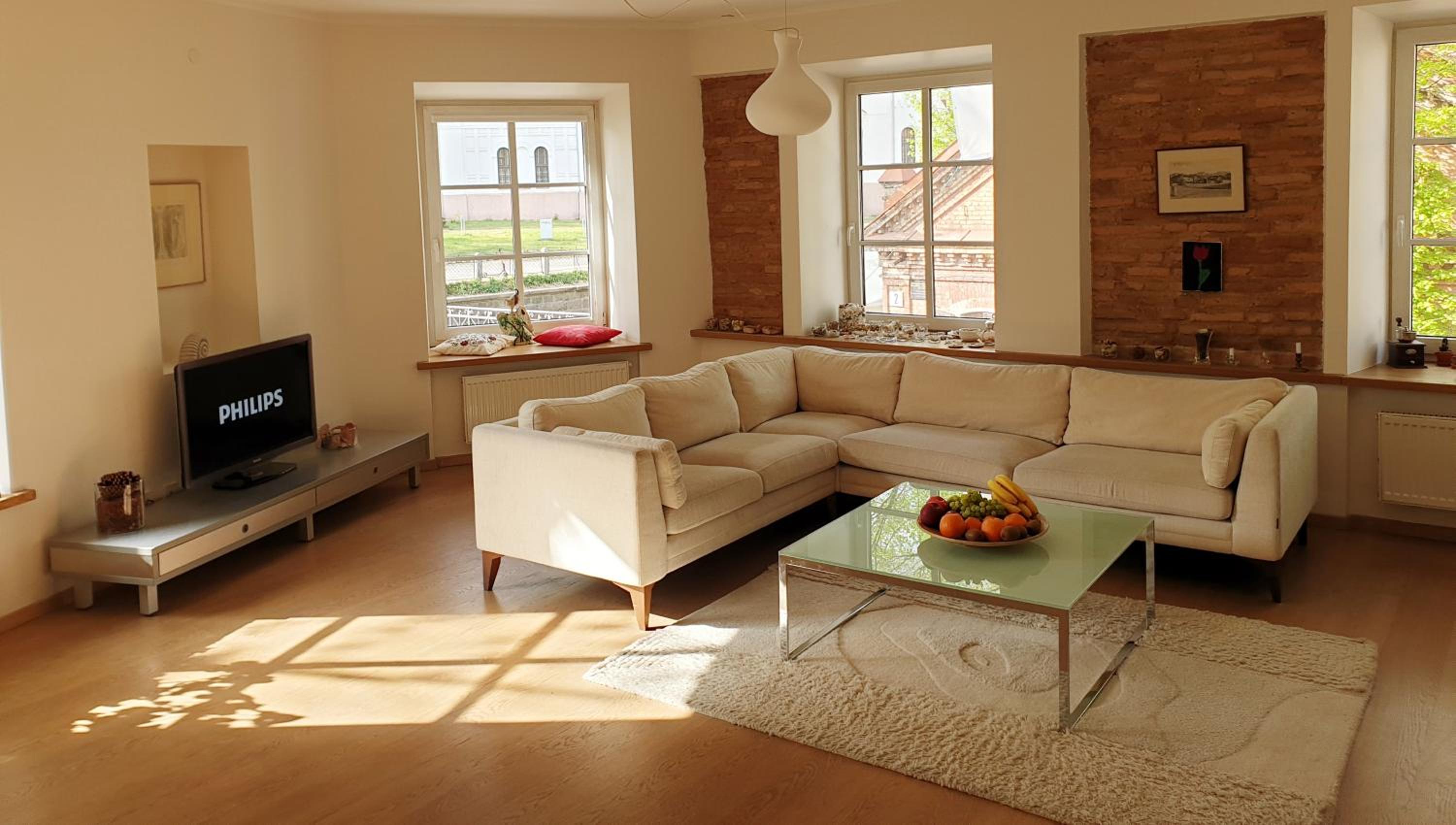 Exceptional Uzupis Bridge 3 bedroom apartment view 2