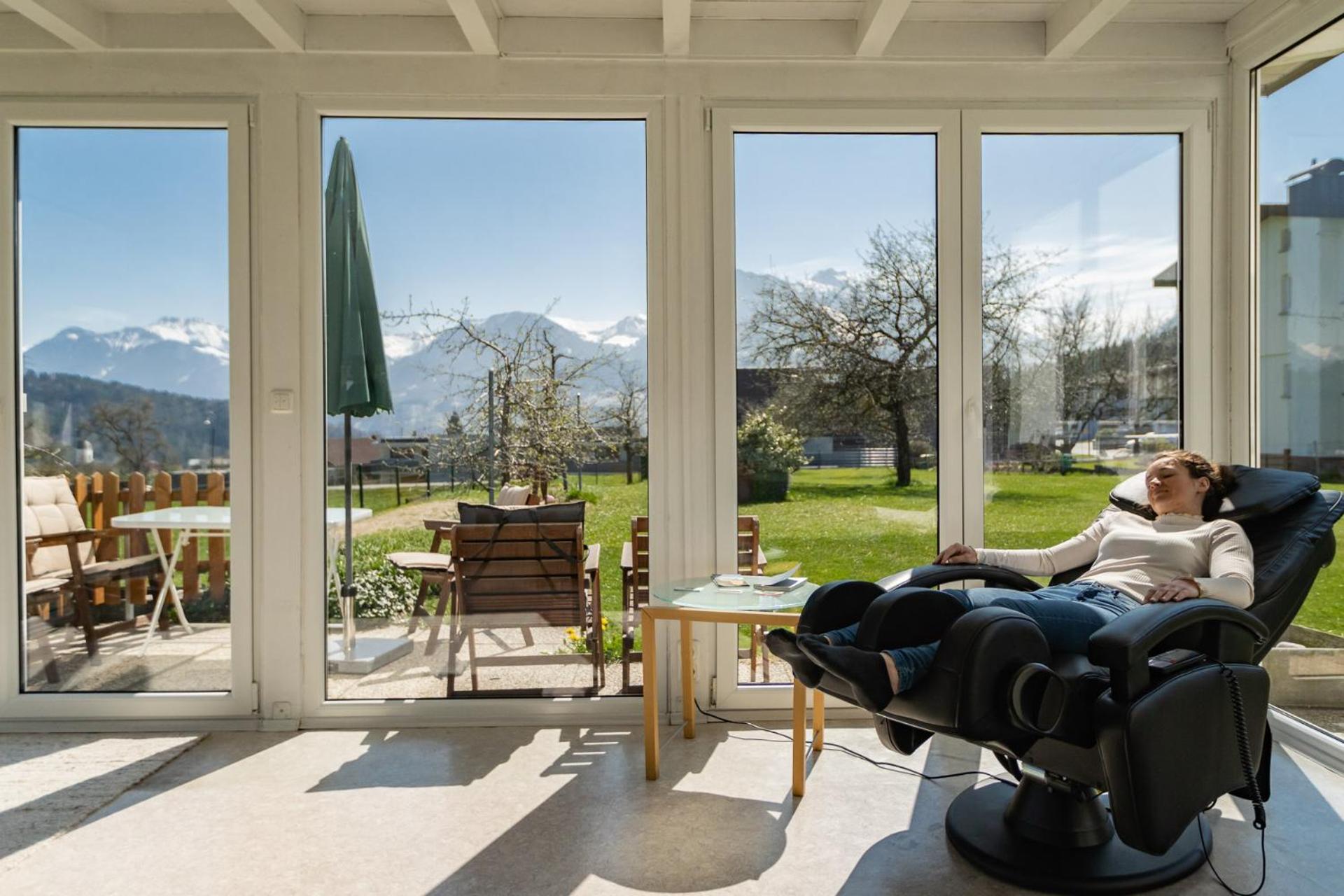 Ferienwohnung Metzler - Blick auf die Berge