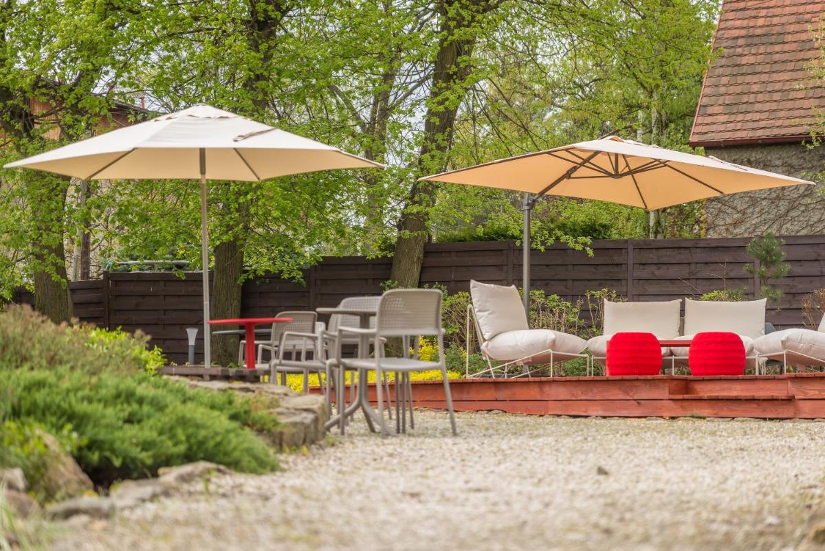 outdoor BBQ area