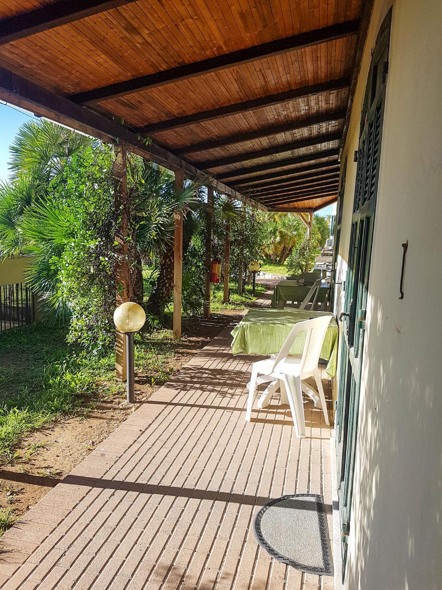 outdoor BBQ area
