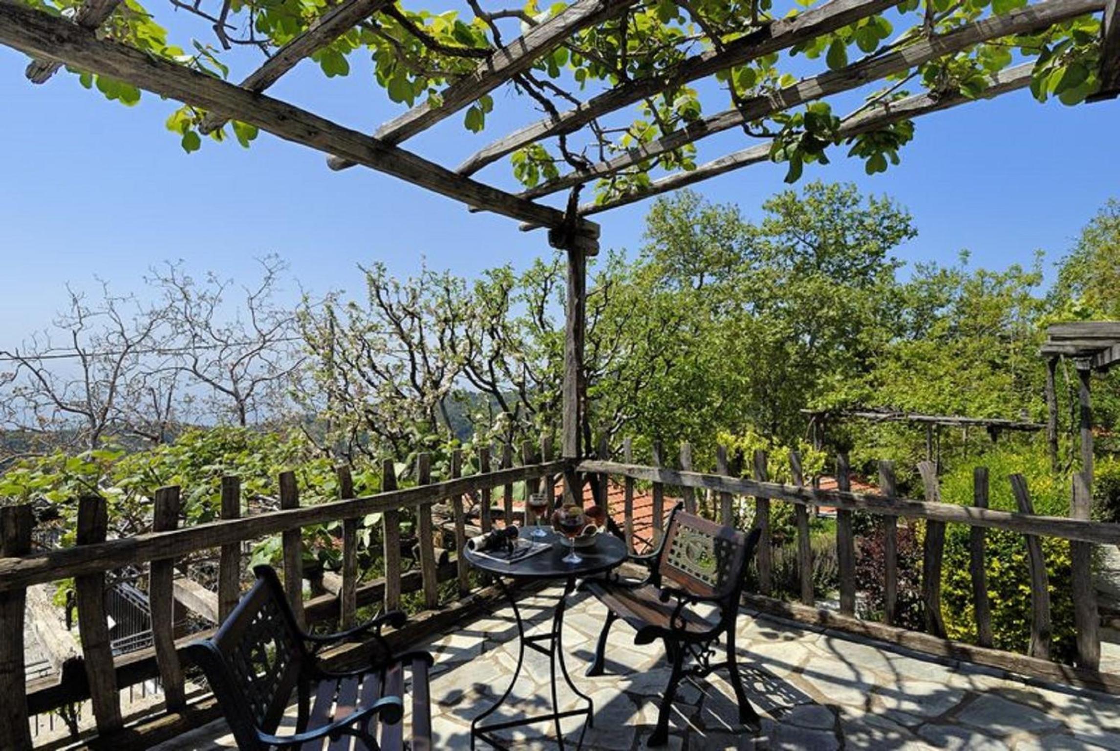 outdoor BBQ area