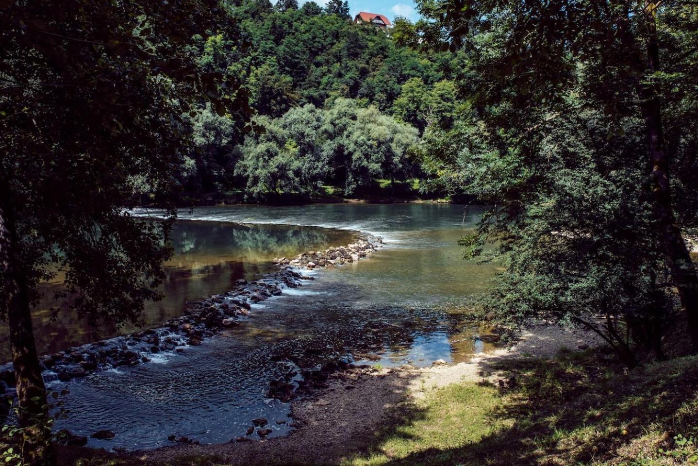 WOODEN HOUSE near the River Kupa view 2