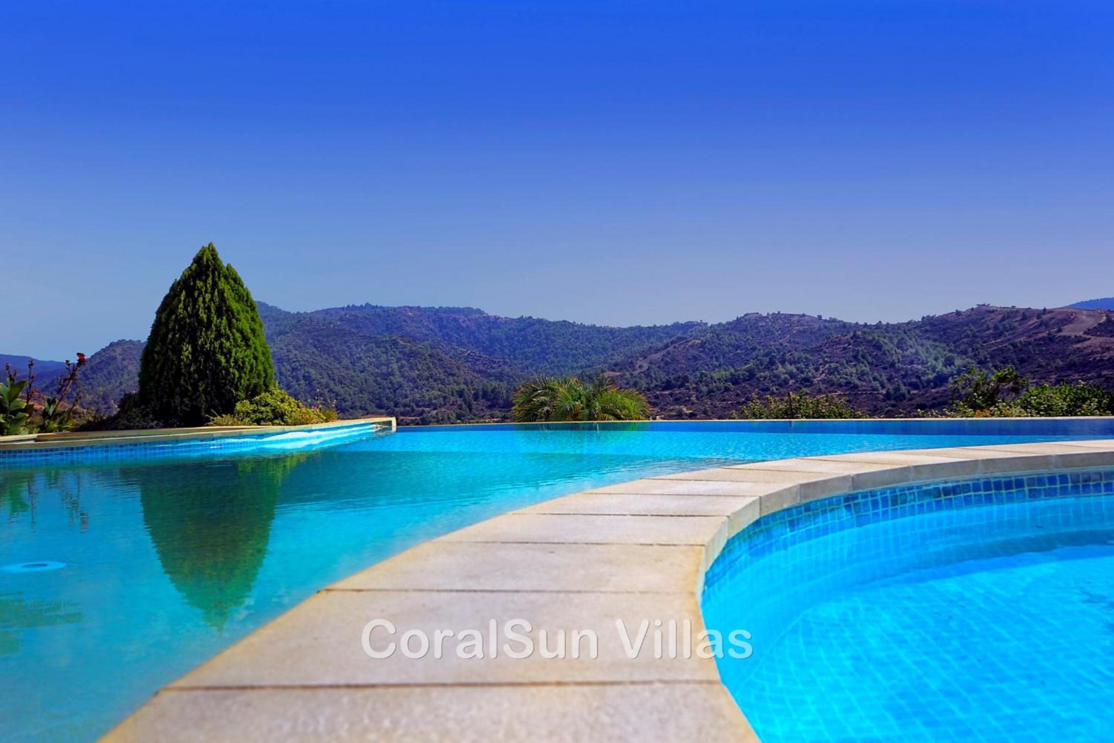 Amazing Luxury Villa, Enormous Heated Pool Jacuzzi, Gym, Games Room In Paphos, view 3