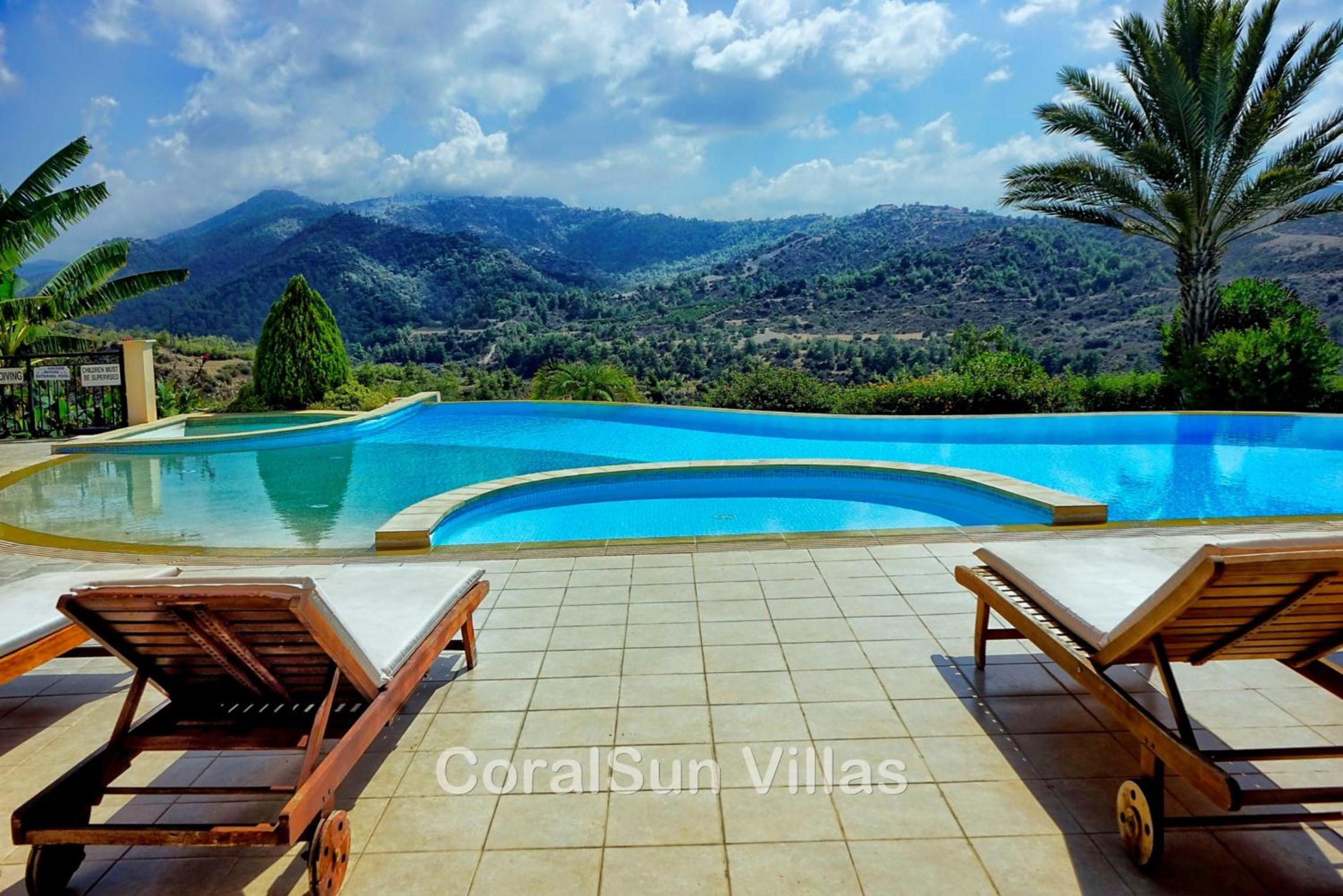 Amazing Luxury Villa, Enormous Heated Pool Jacuzzi, Gym, Games Room In Paphos, view 2