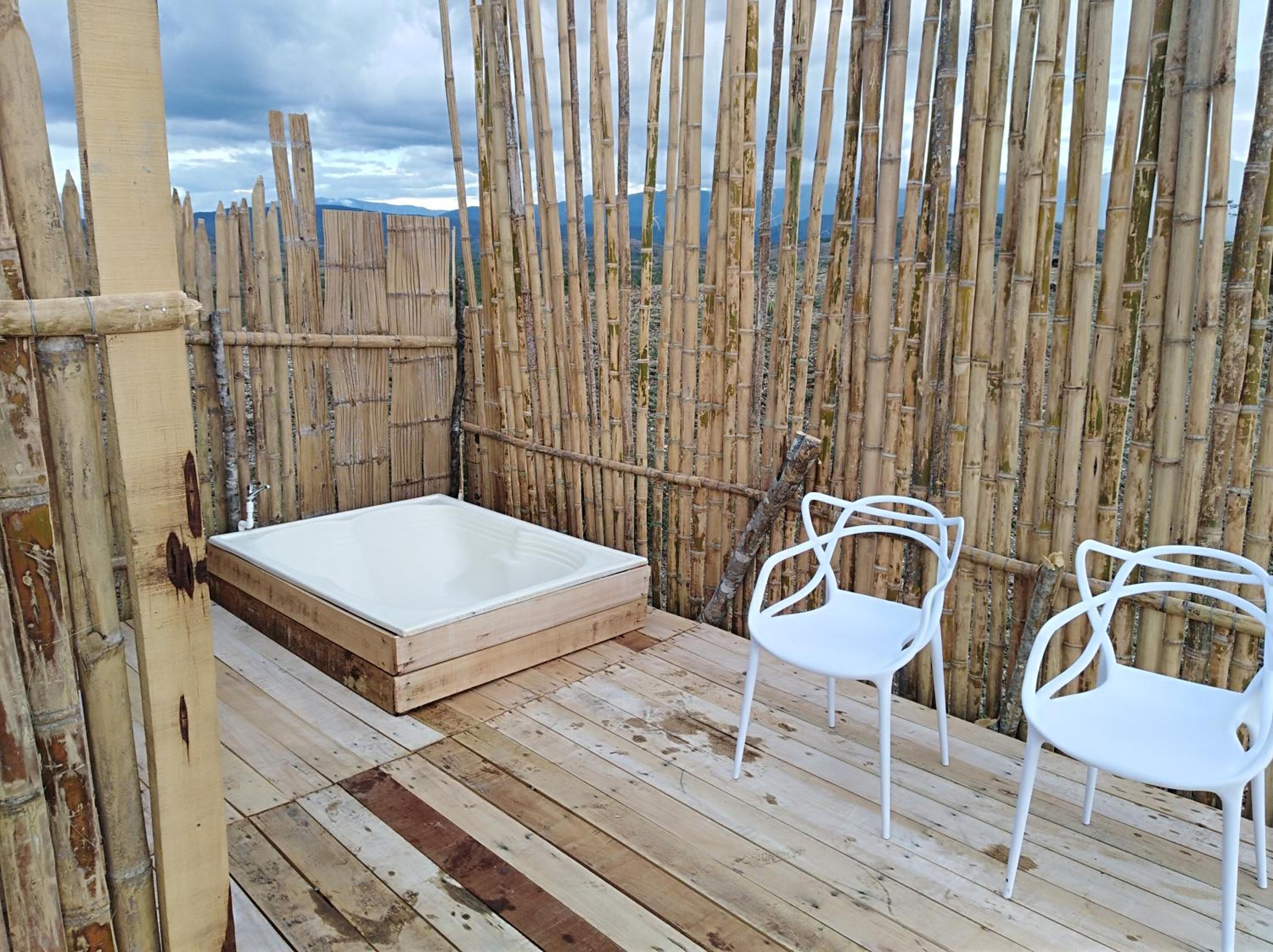 outdoor BBQ area