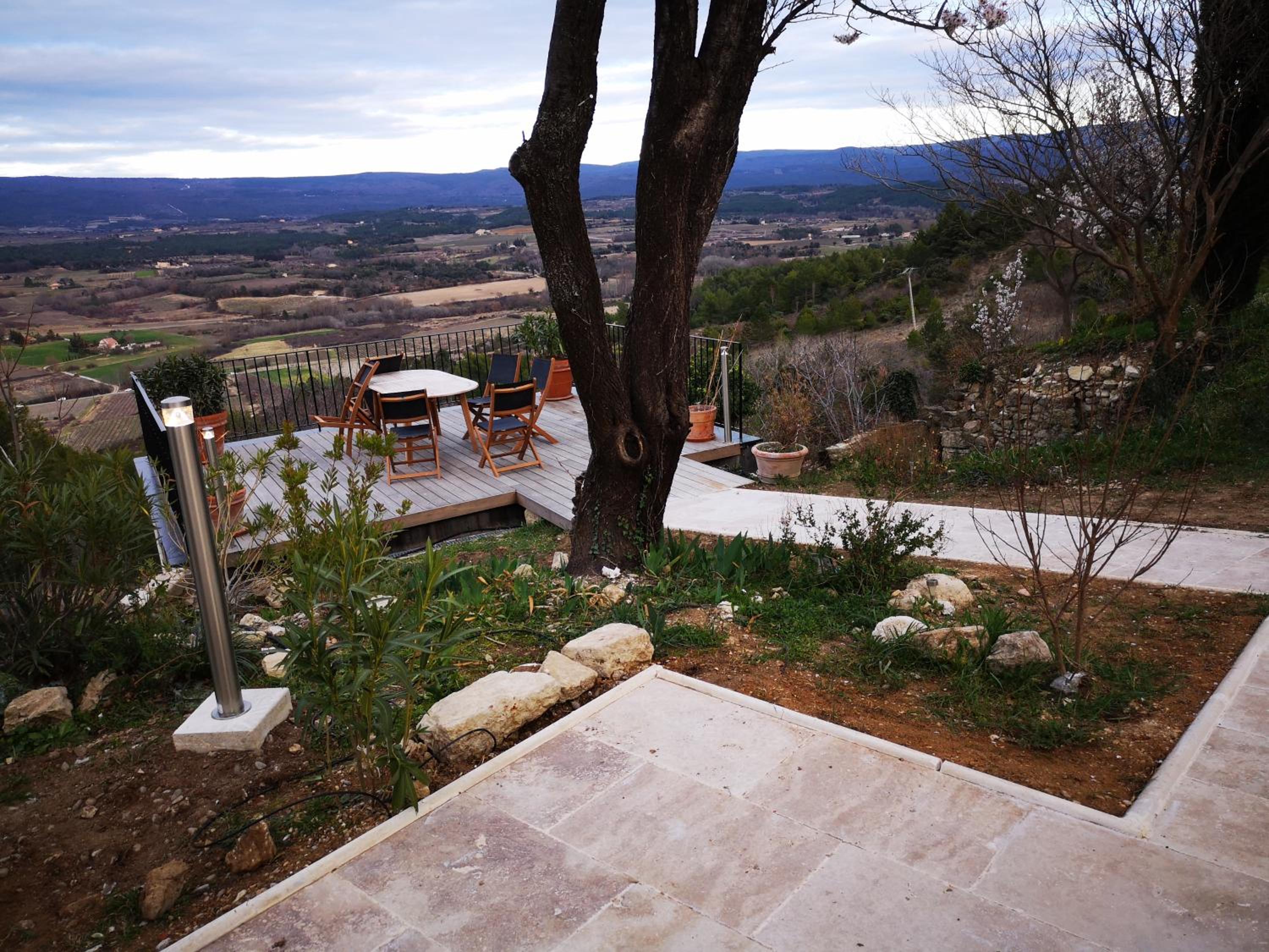 outdoor BBQ area