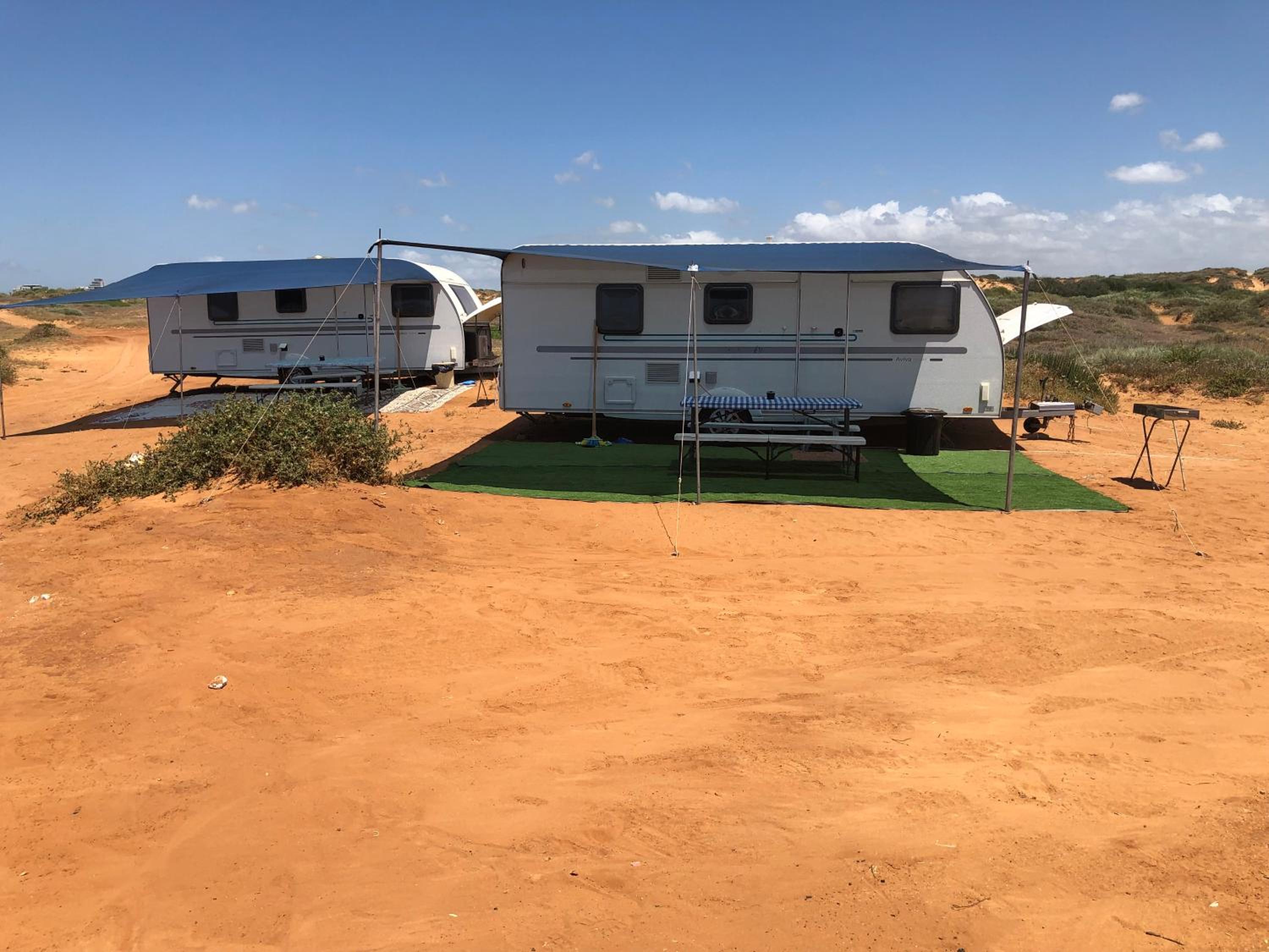 Caravans through the nature
