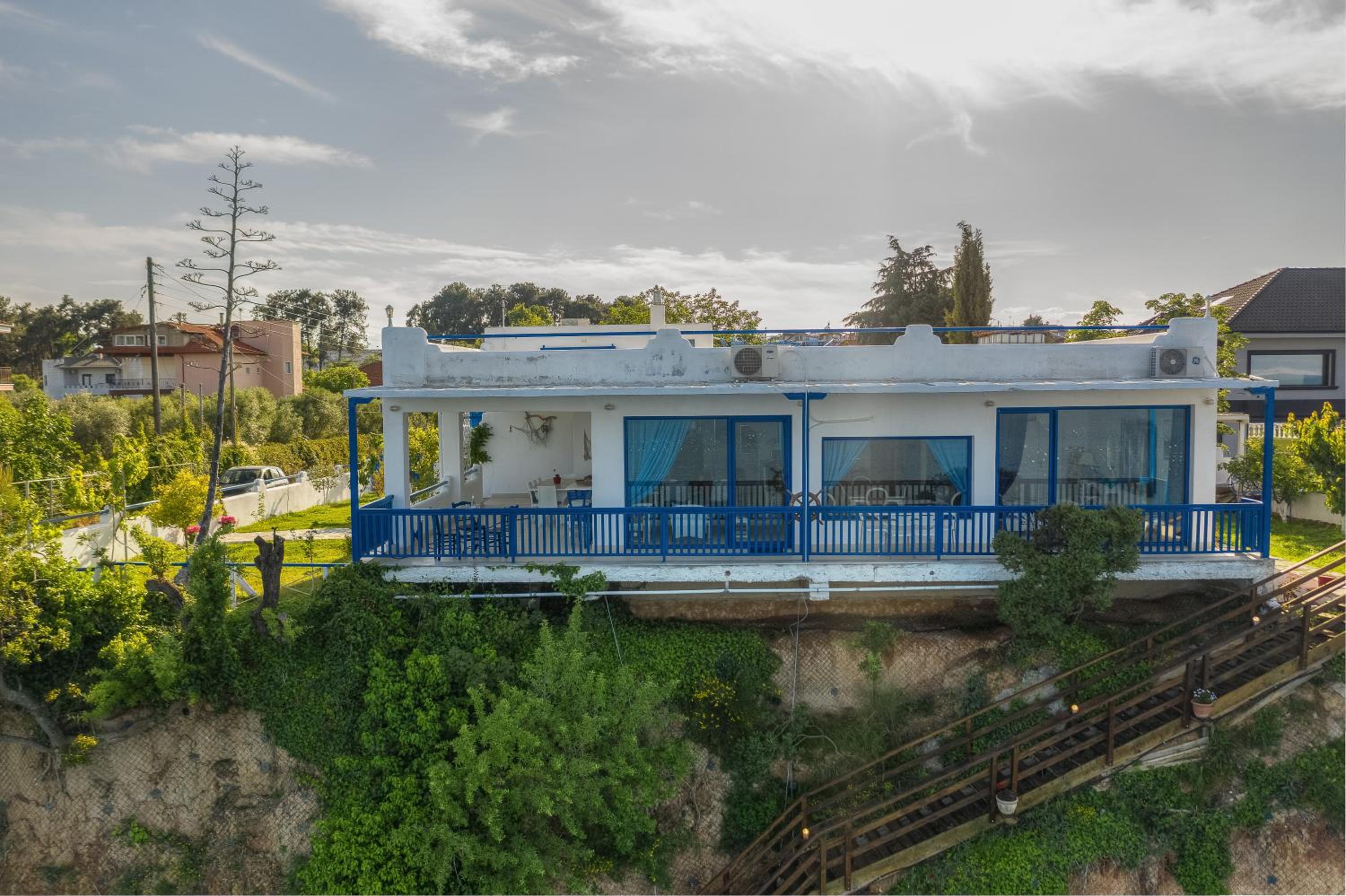 Navy Greece Villa with swimming pool & sea view view 3