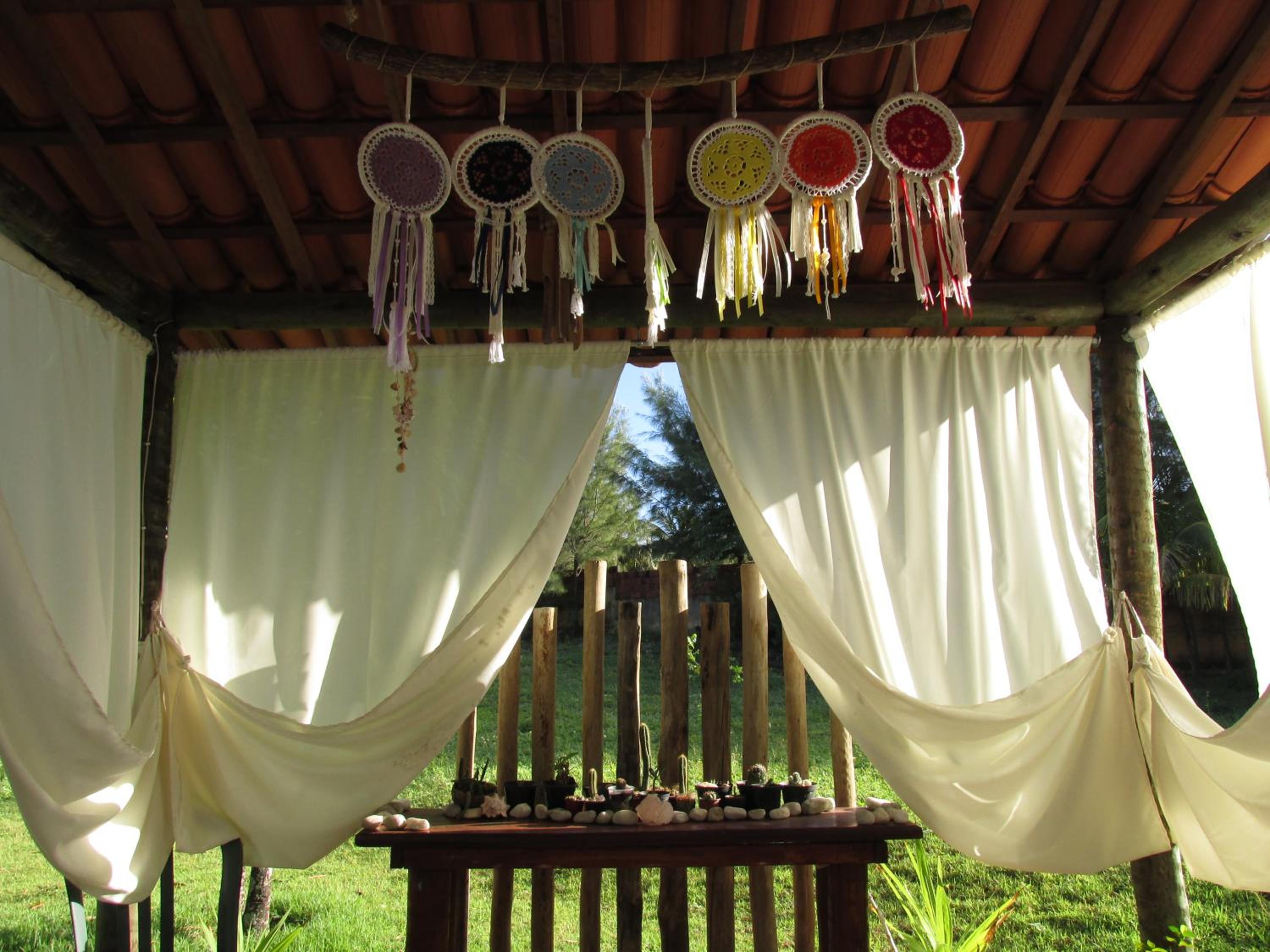 outdoor BBQ area