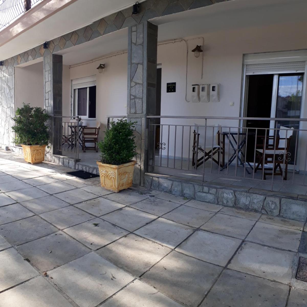 outdoor BBQ area