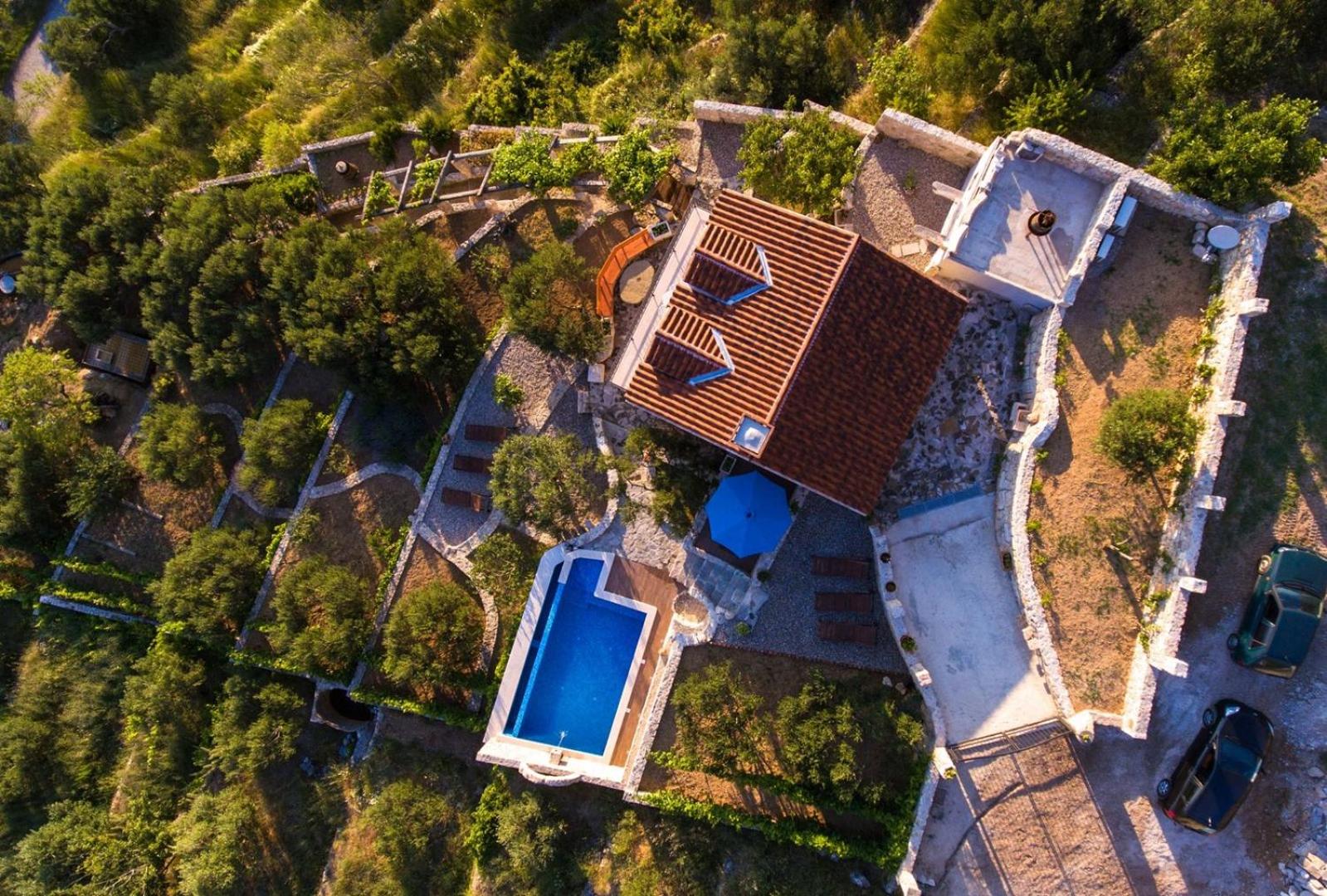 Villa Pina in Makarska, private pool view 4