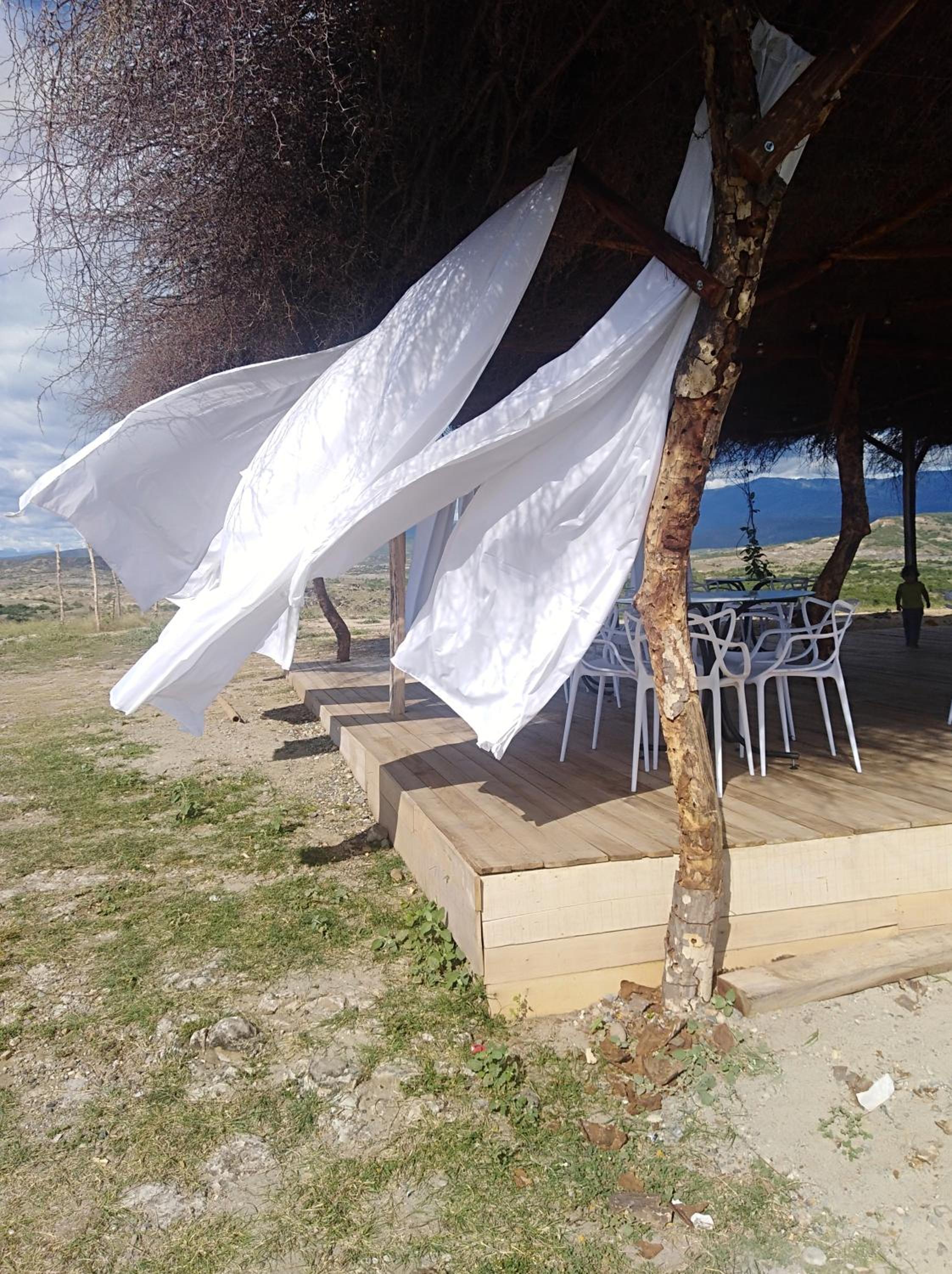 outdoor BBQ area