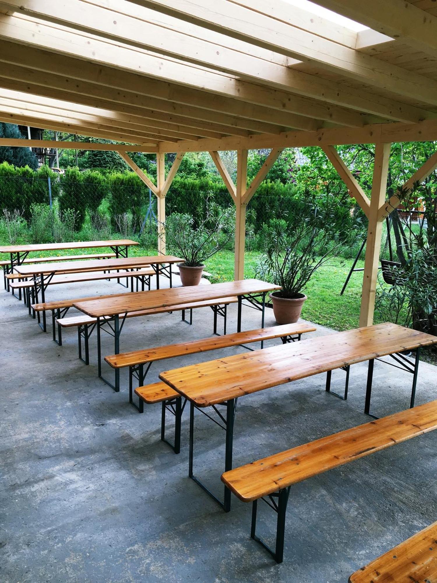 outdoor BBQ area