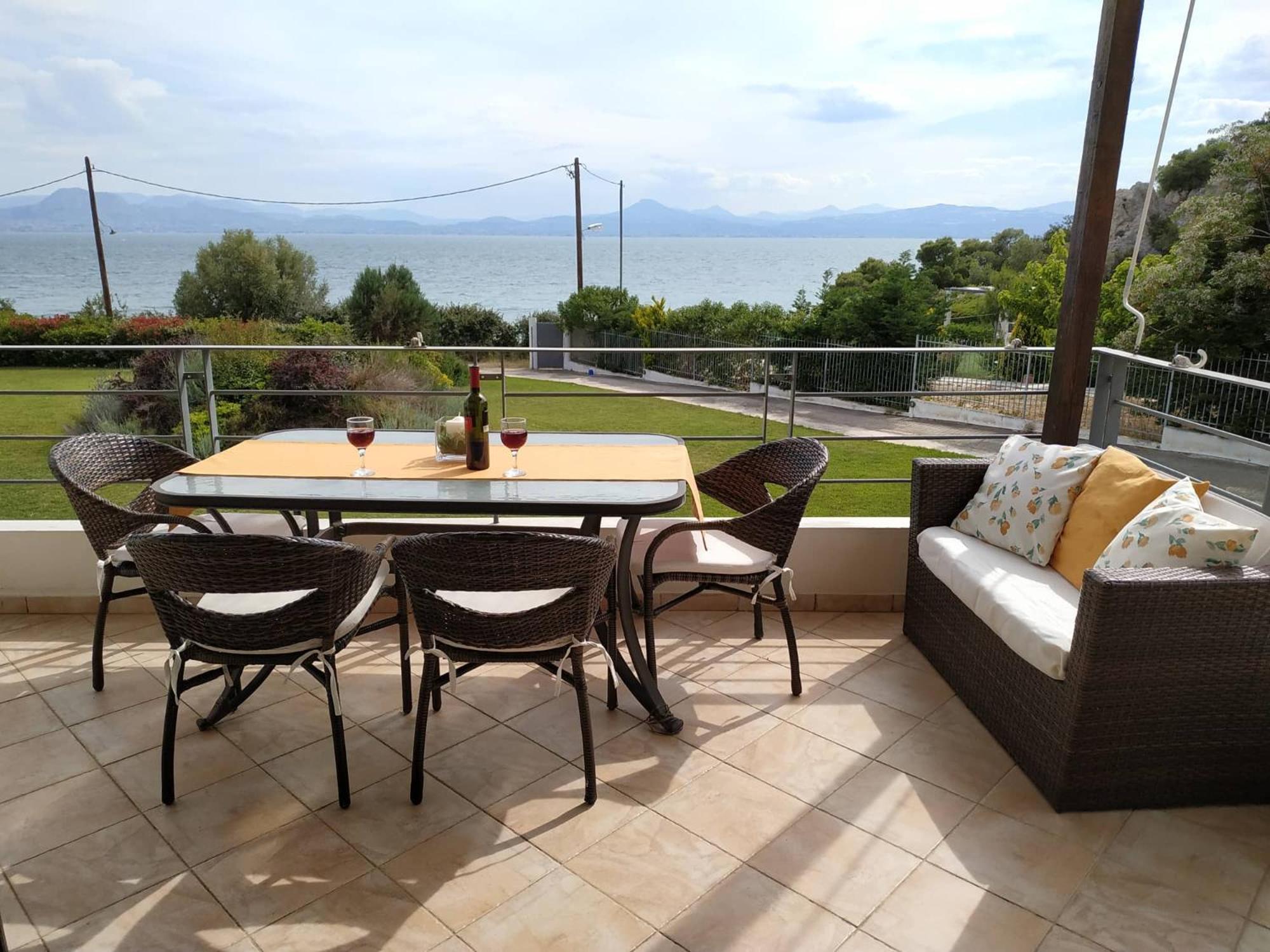 Beautiful house by the sea,Loutraki Skaloma. view 2