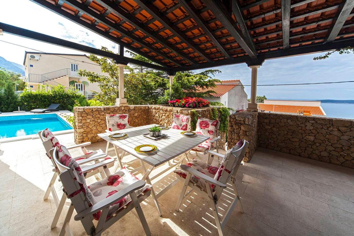 Villa Skalinada - Pool, Sea View & Private Path to Beach I Baška Voda