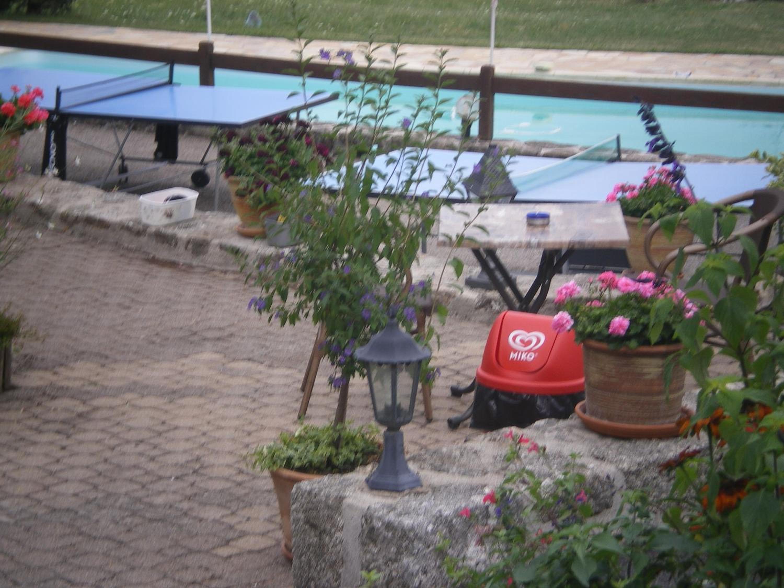 outdoor BBQ area