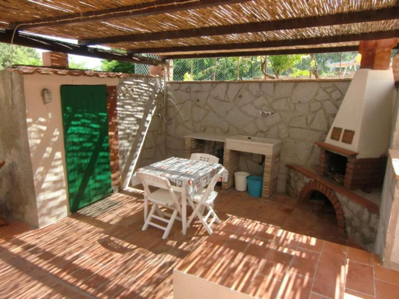 outdoor BBQ area