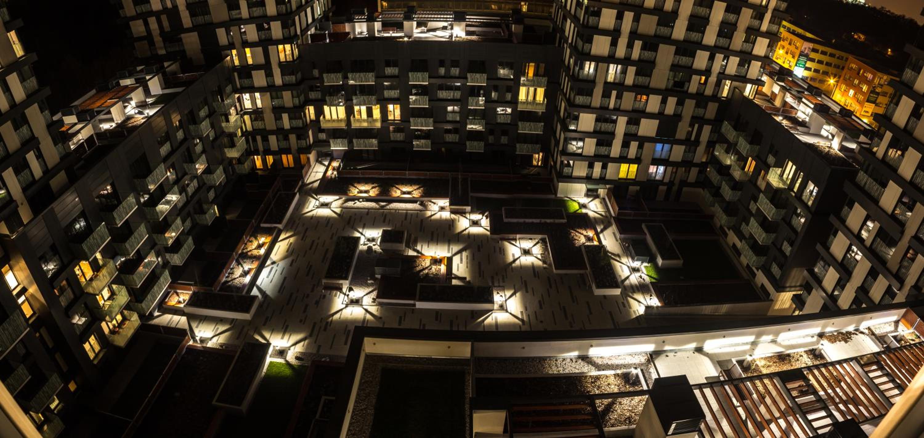 Prague apartment in residential tower · parking