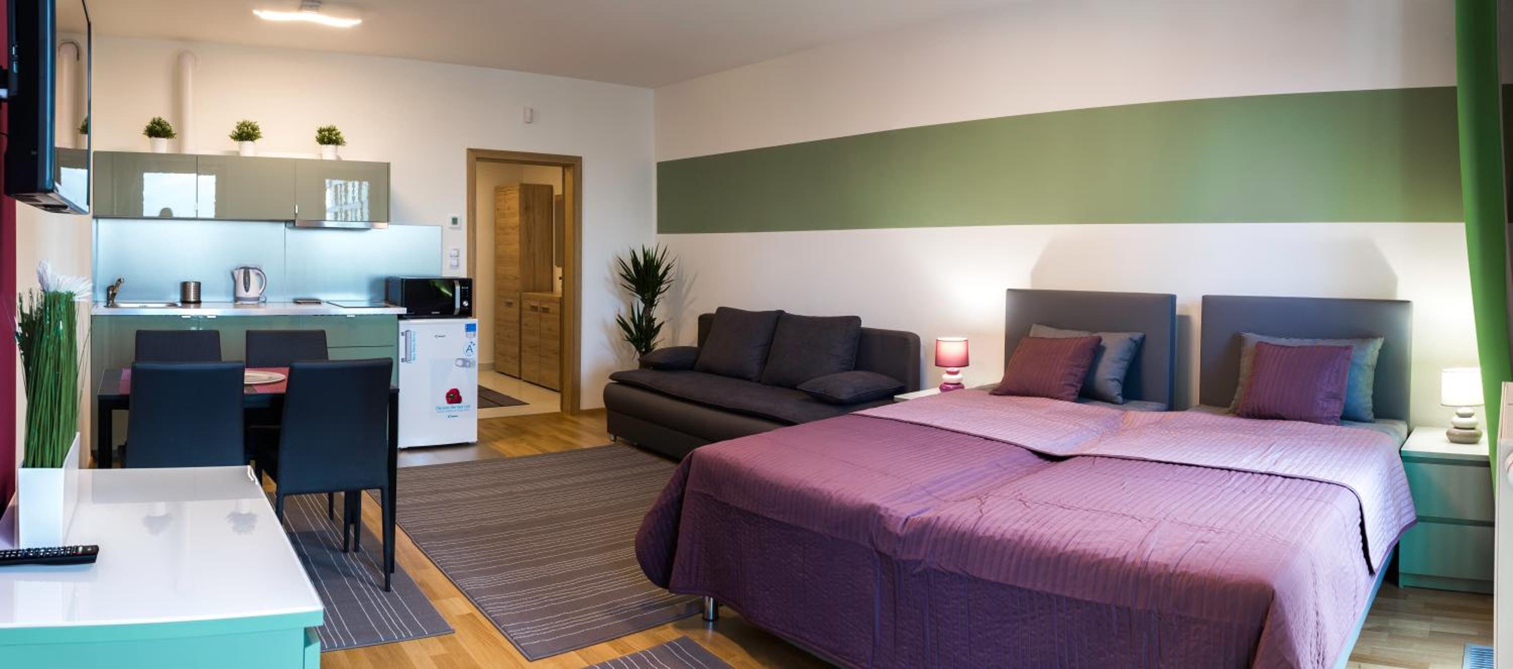 Prague apartment in residential tower · parking
