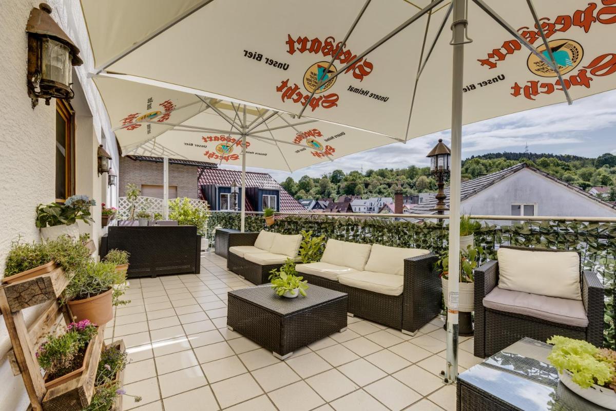 outdoor BBQ area