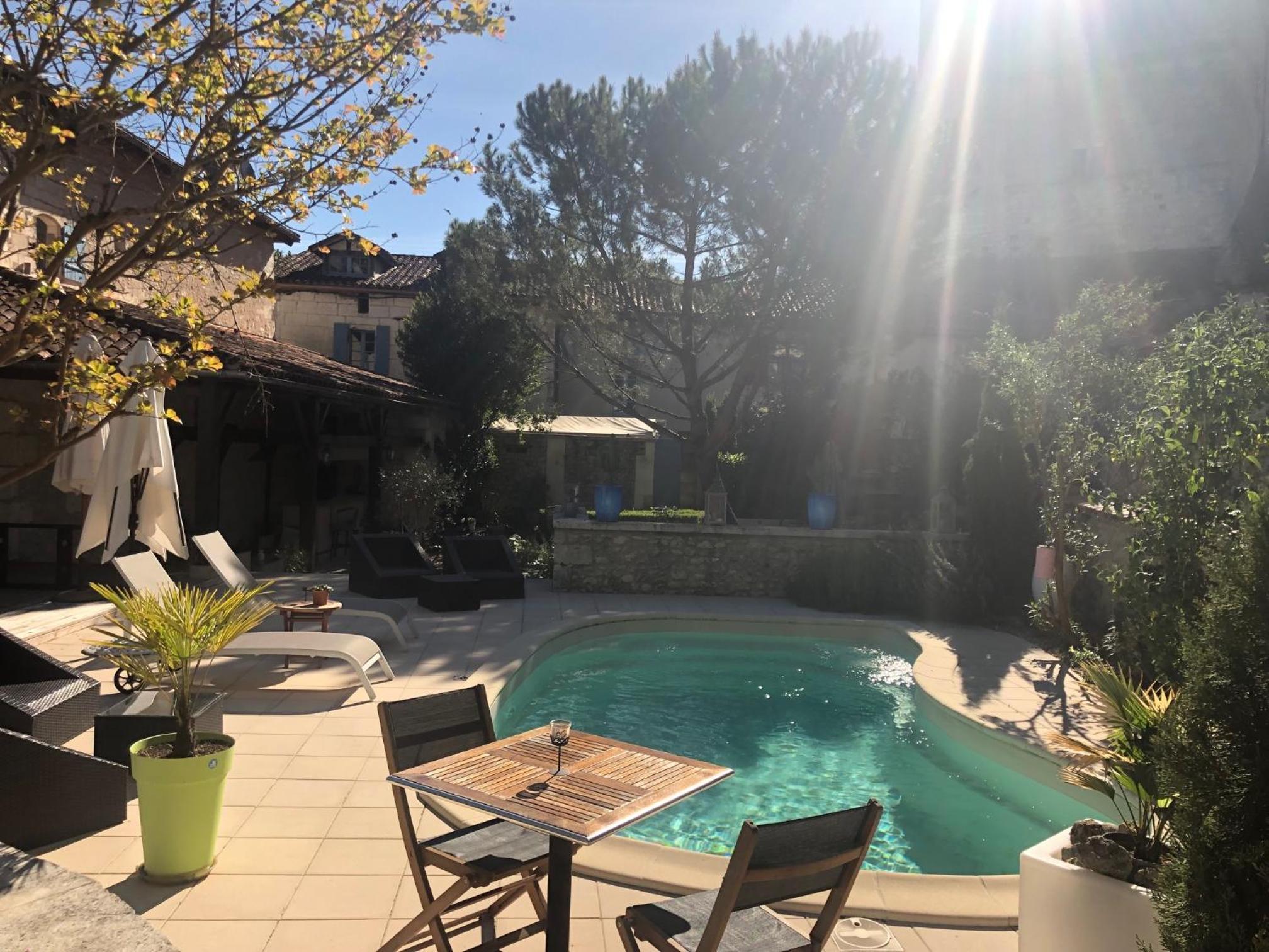 outdoor BBQ area