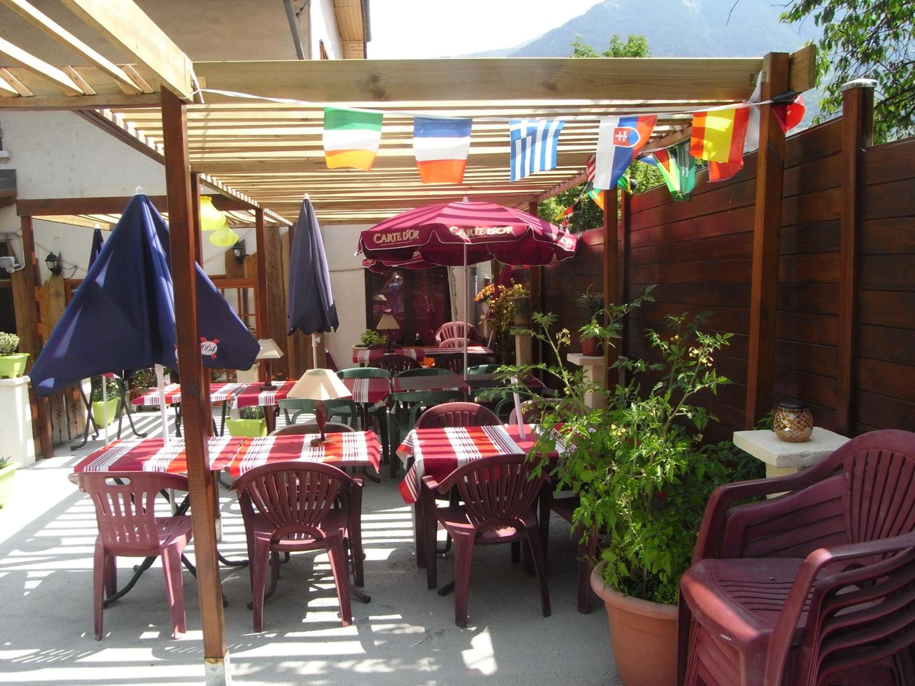 outdoor BBQ area