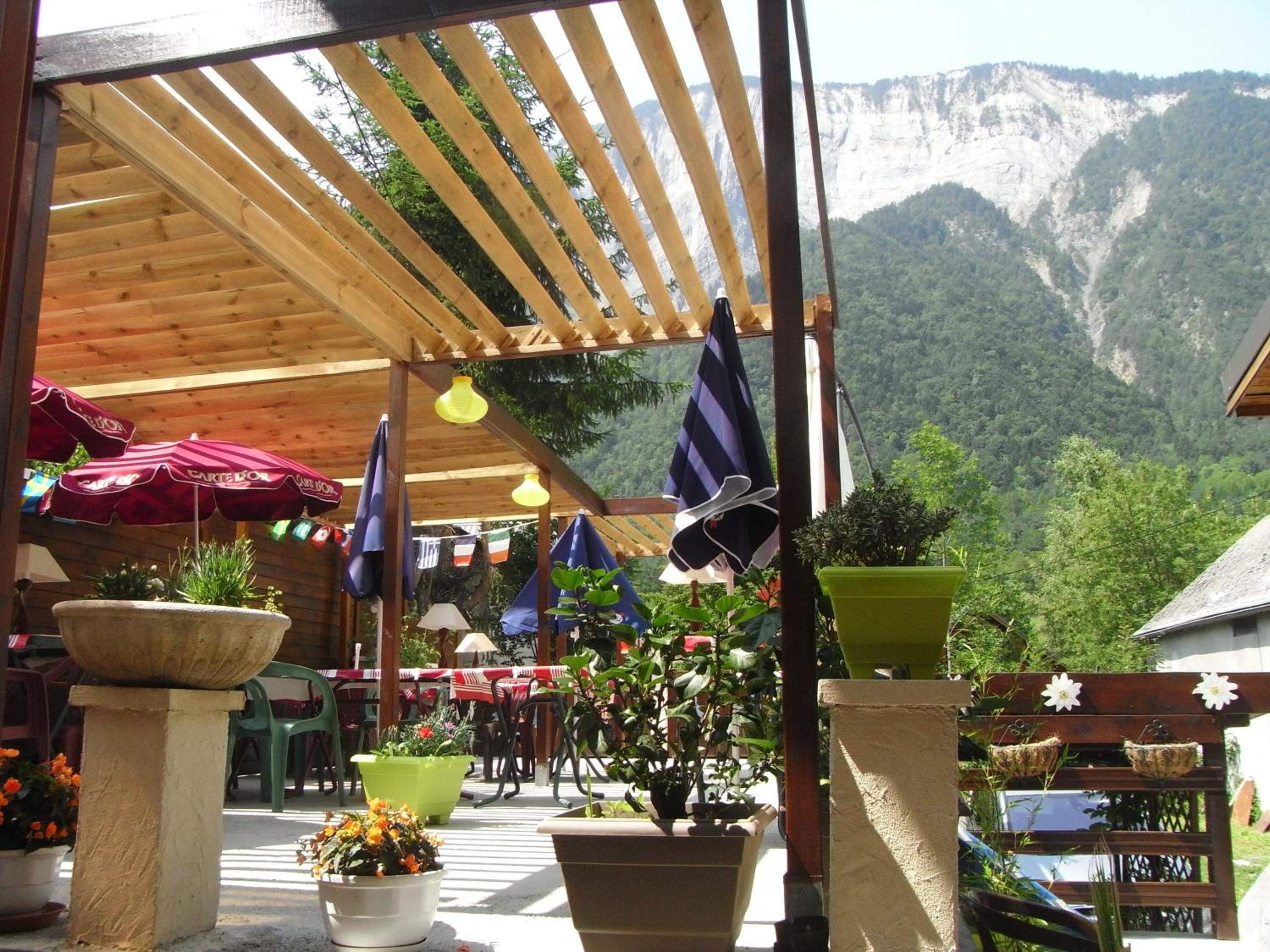 outdoor BBQ area