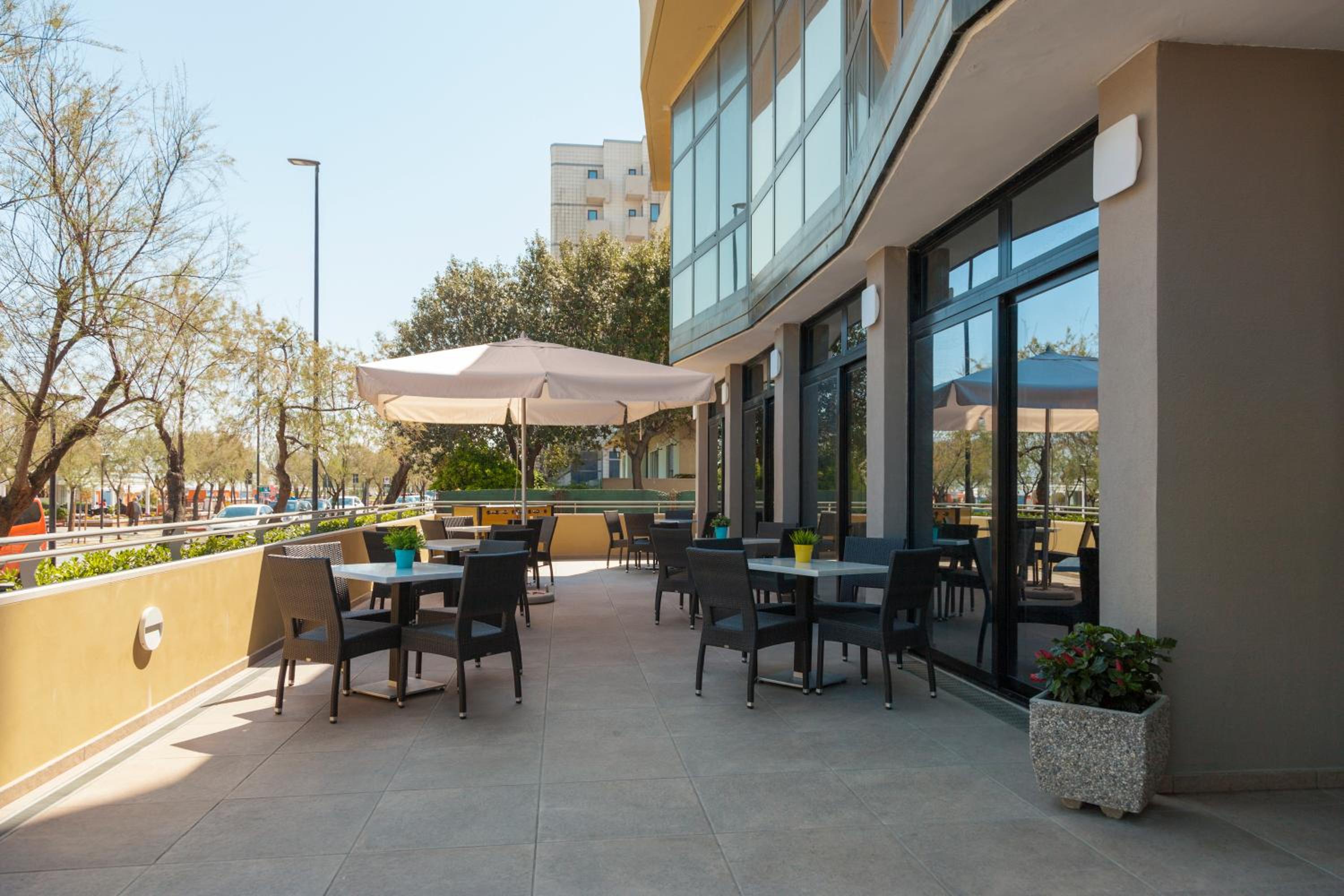 outdoor BBQ area