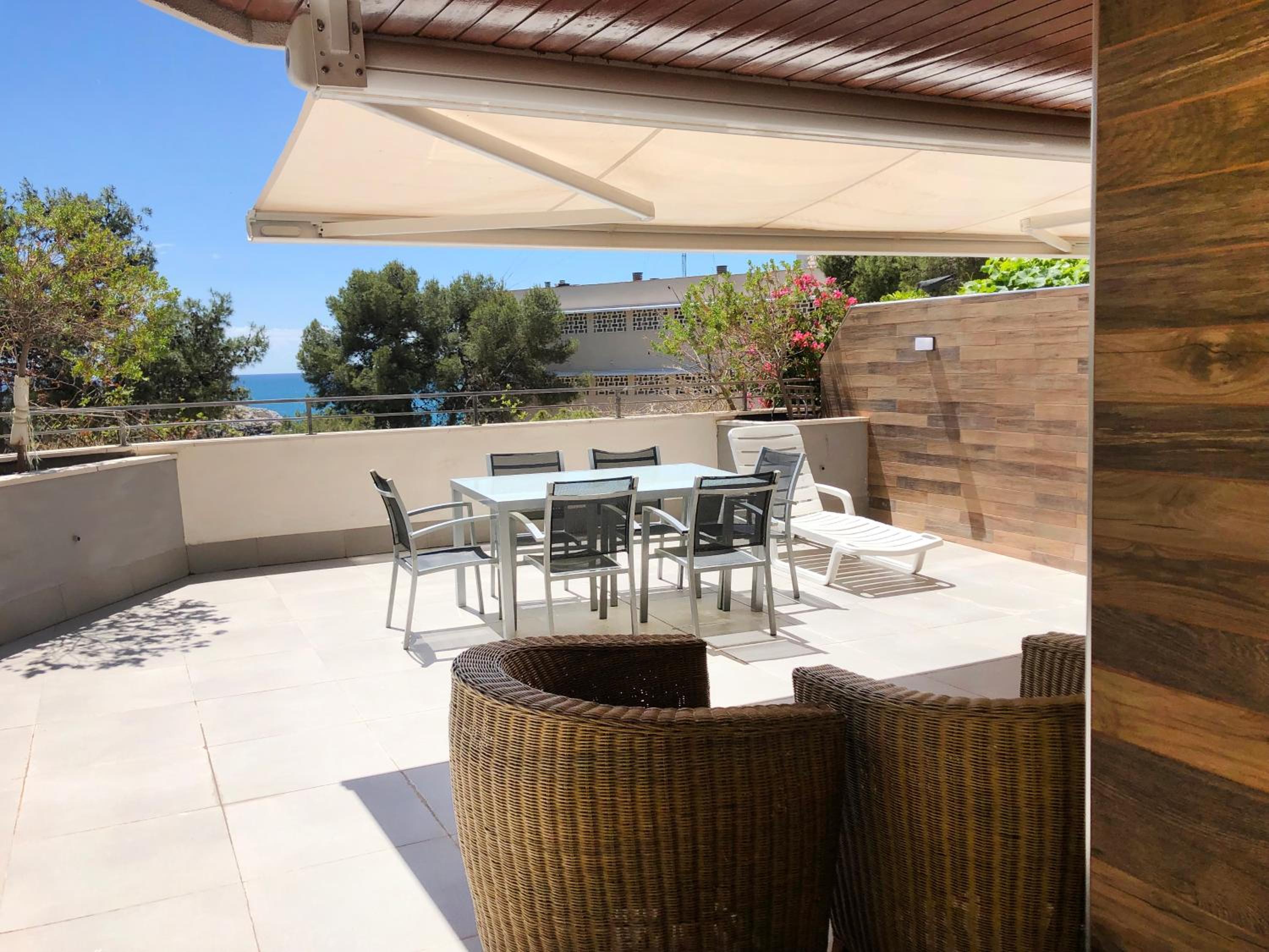 Apartamento Playa Capellans - Gran terraza view 4