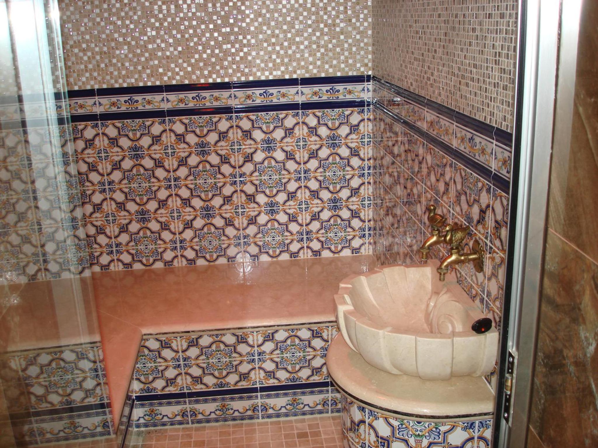 Villa with heated private pool, sea view& turkish sauna view 5