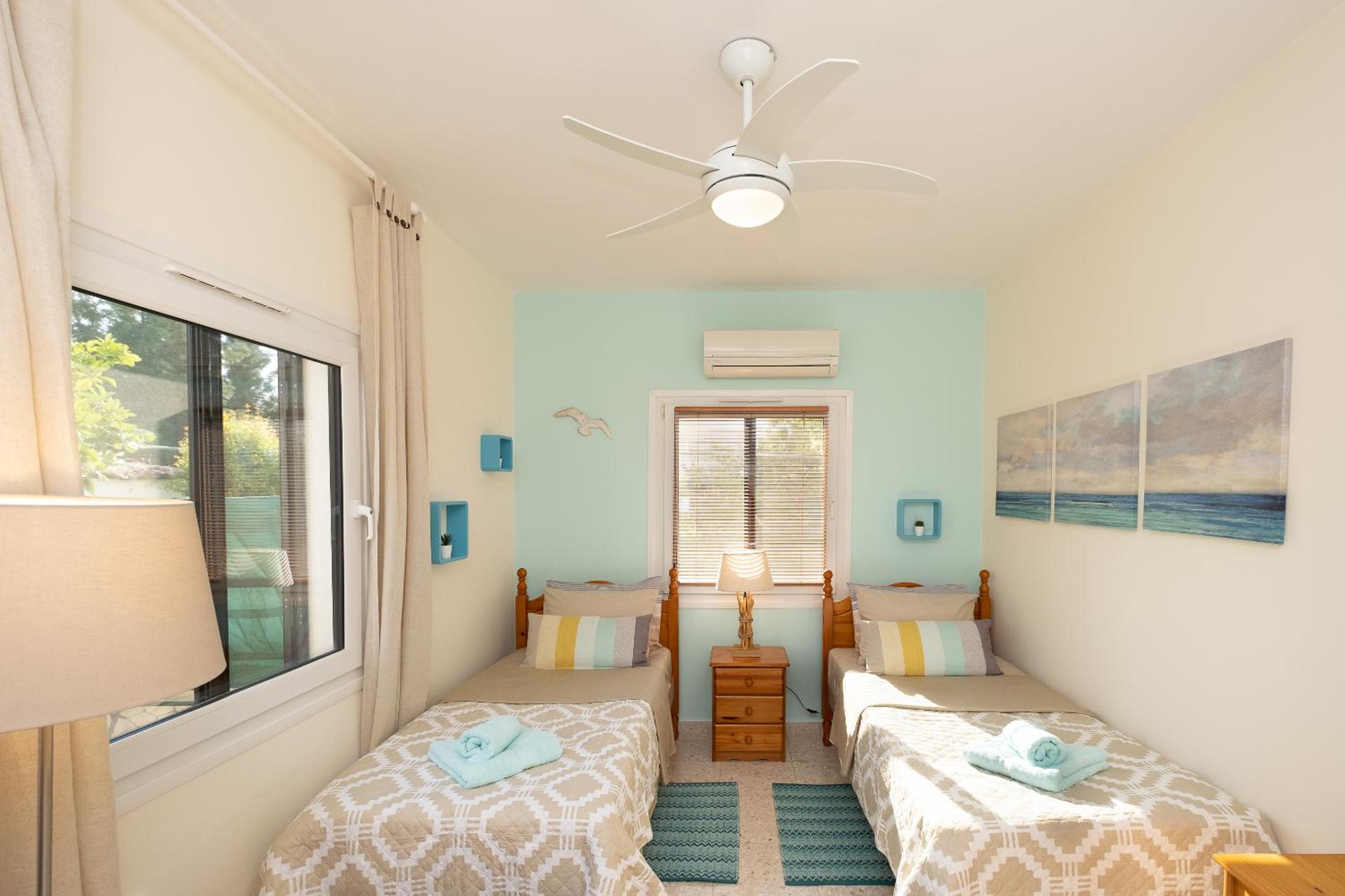 Dalia 2 Bedroom Apartment with Pool & Garden, Parking, Walk to Beach, Gated Complex