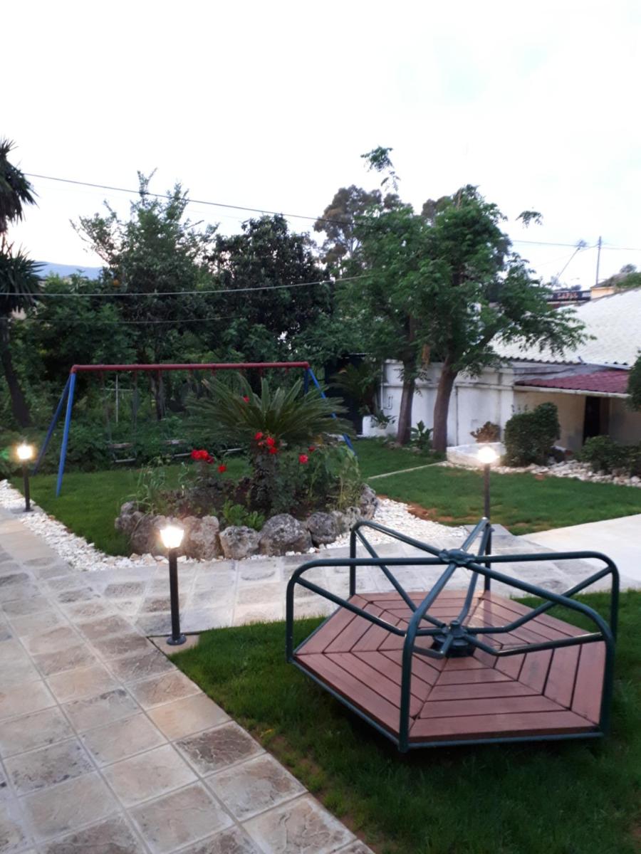 outdoor BBQ area