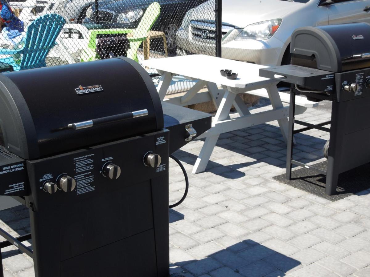 outdoor BBQ area
