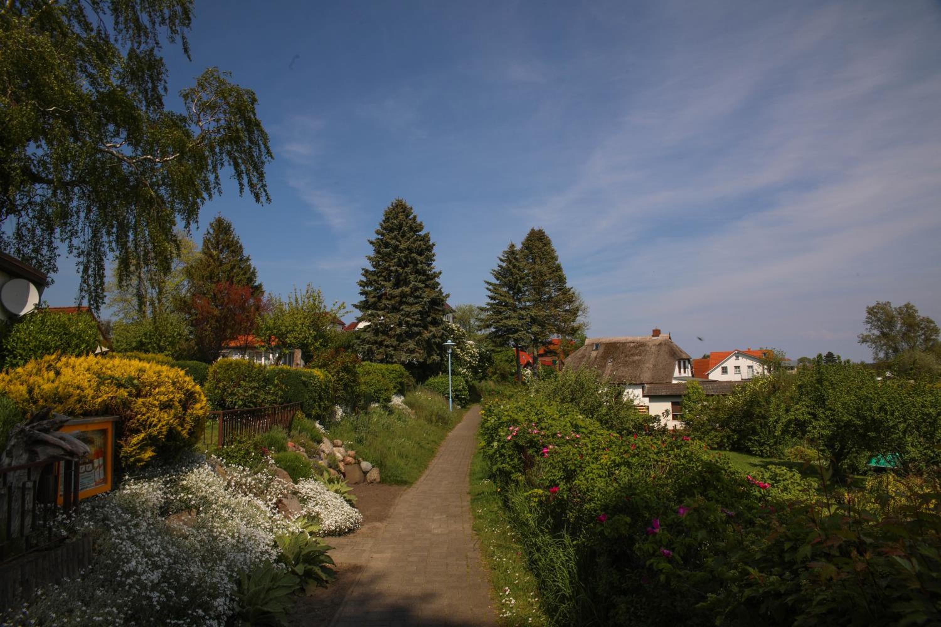 Frisch renoviertes FH Südblick am Meer in Breege, Meerblick von allen drei Etagen, Terrasse, Balkon, Sauna und Parkplatz