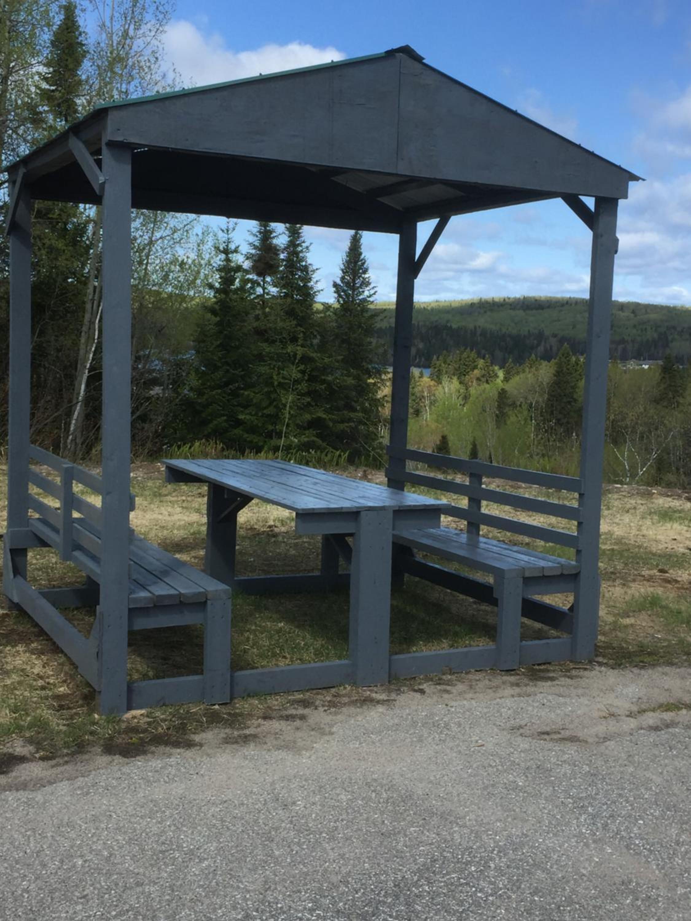 outdoor BBQ area