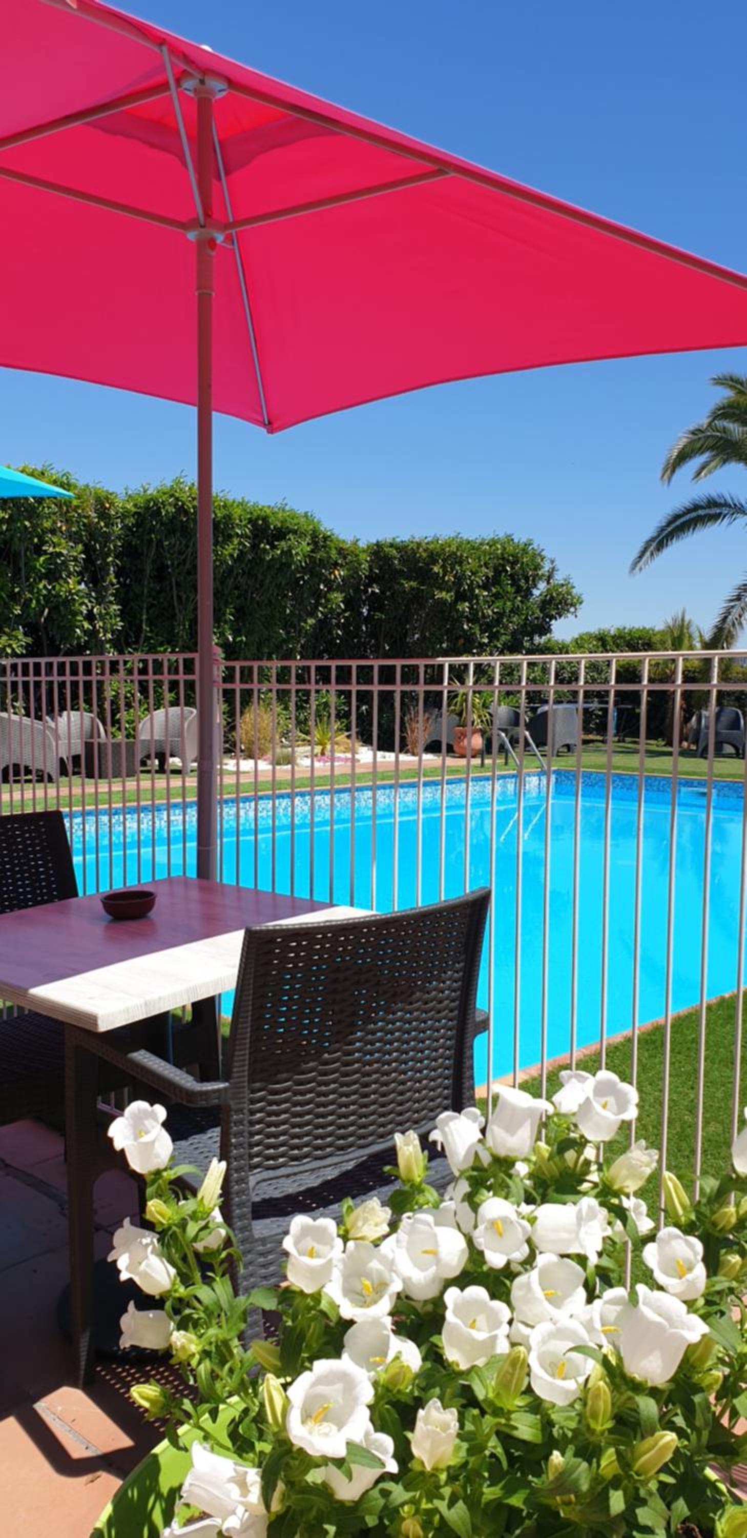 outdoor BBQ area