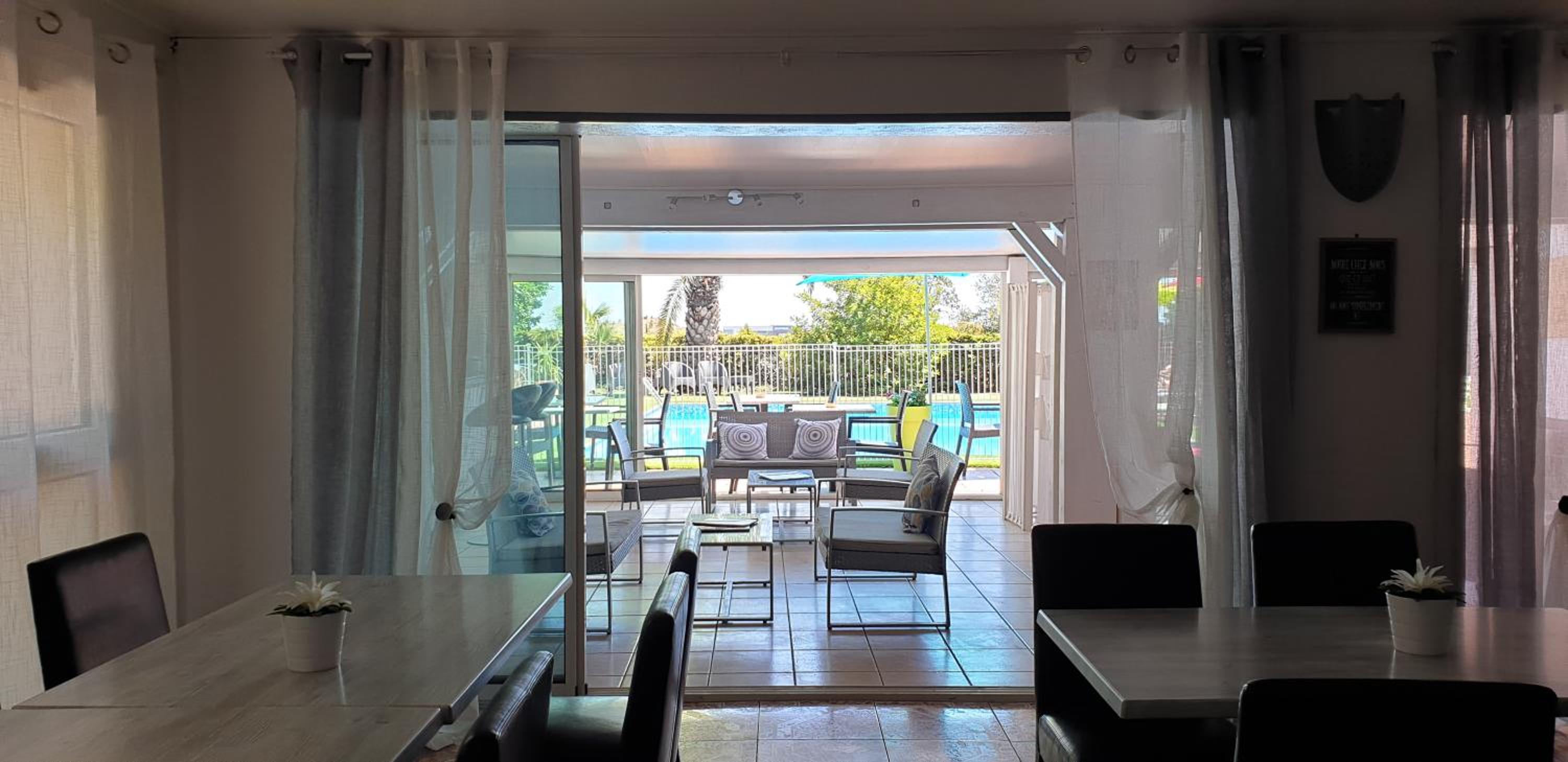 outdoor BBQ area