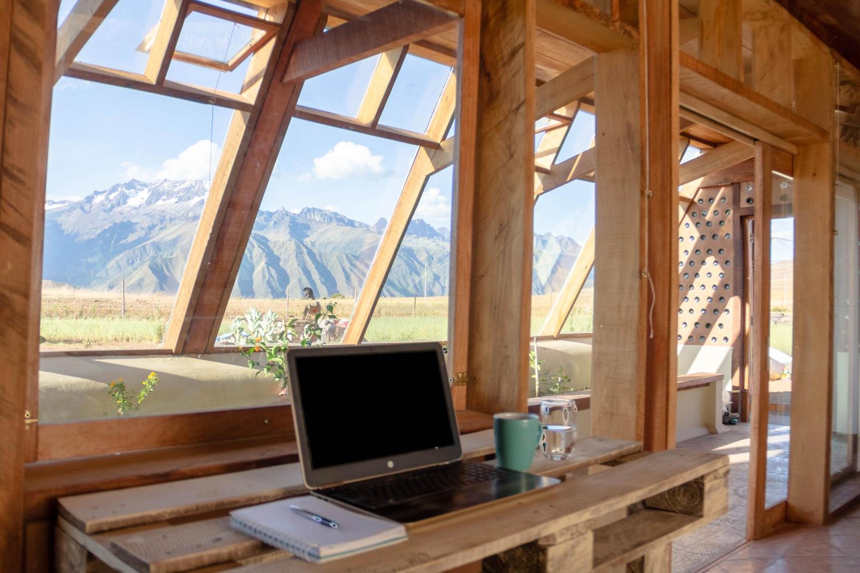 Casa 100% ecológica con vista a los glaciares andinos view 3