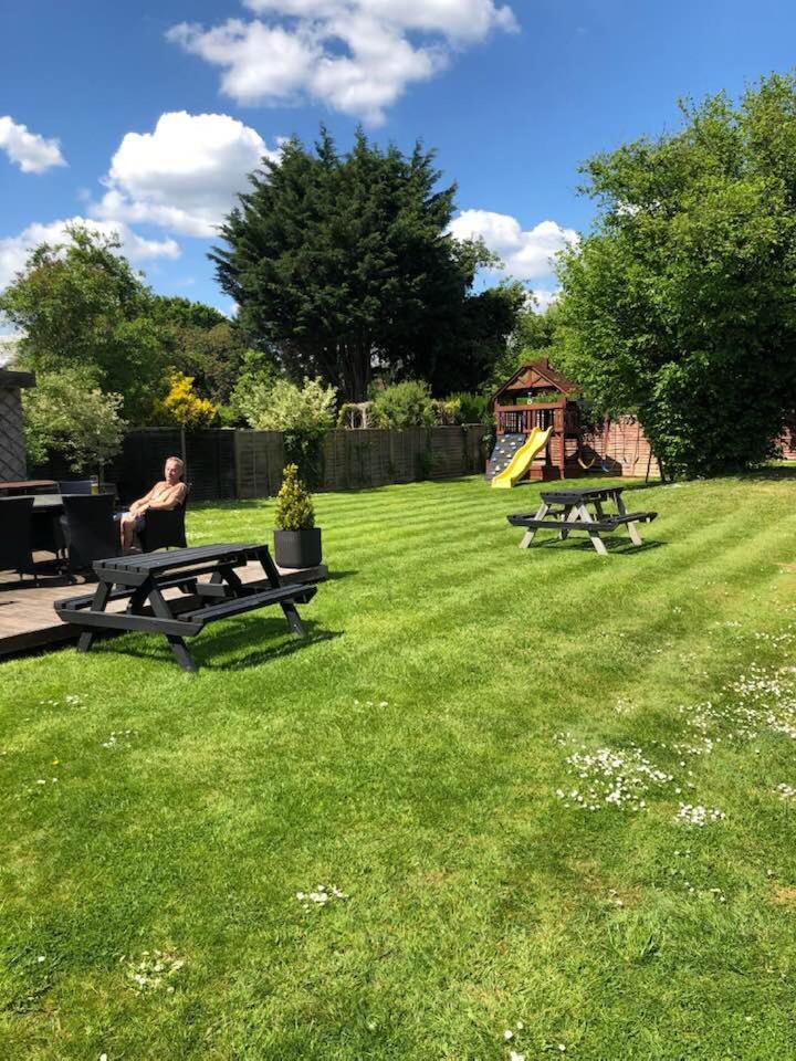 outdoor BBQ area