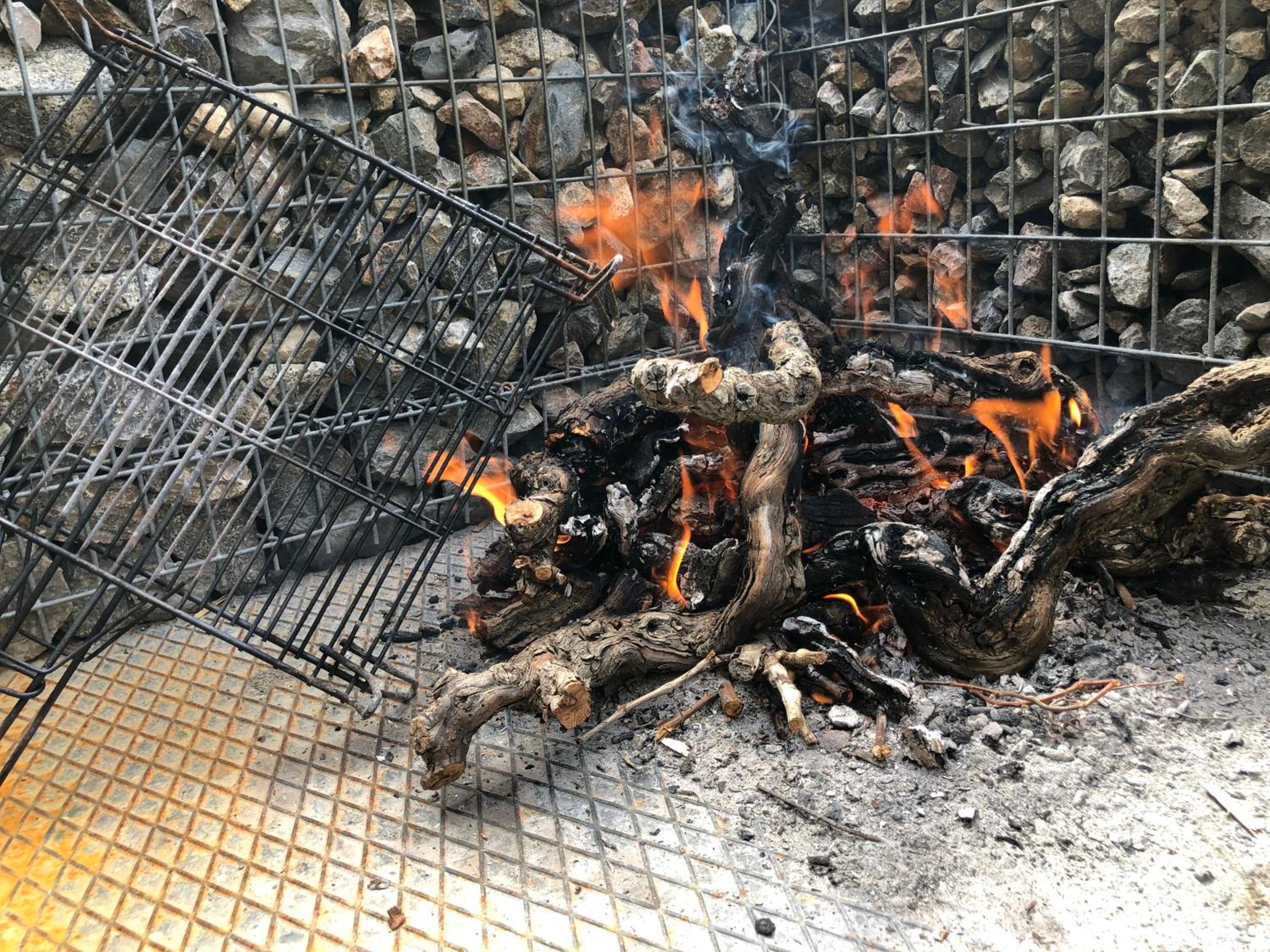 outdoor BBQ area