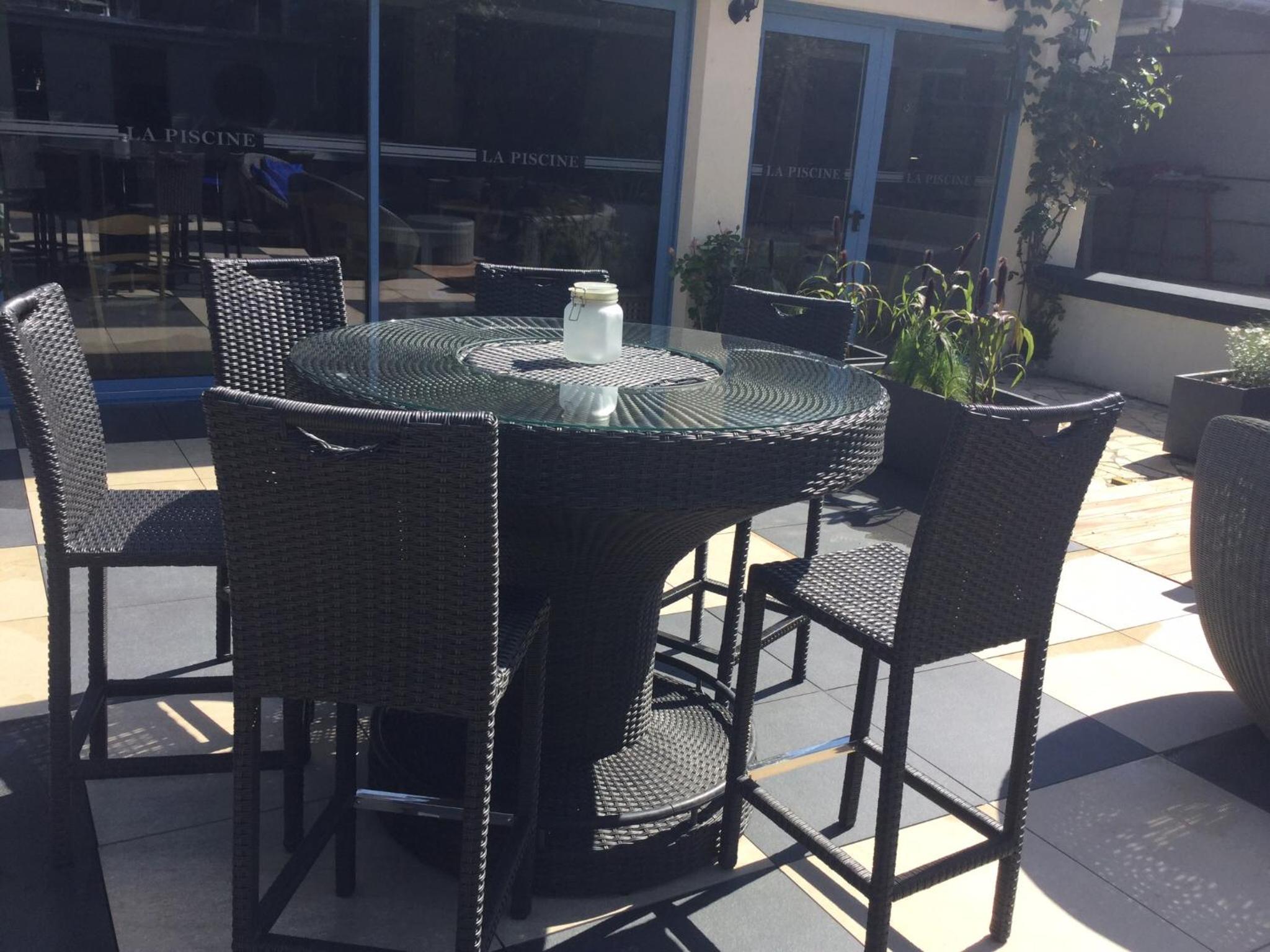 outdoor BBQ area